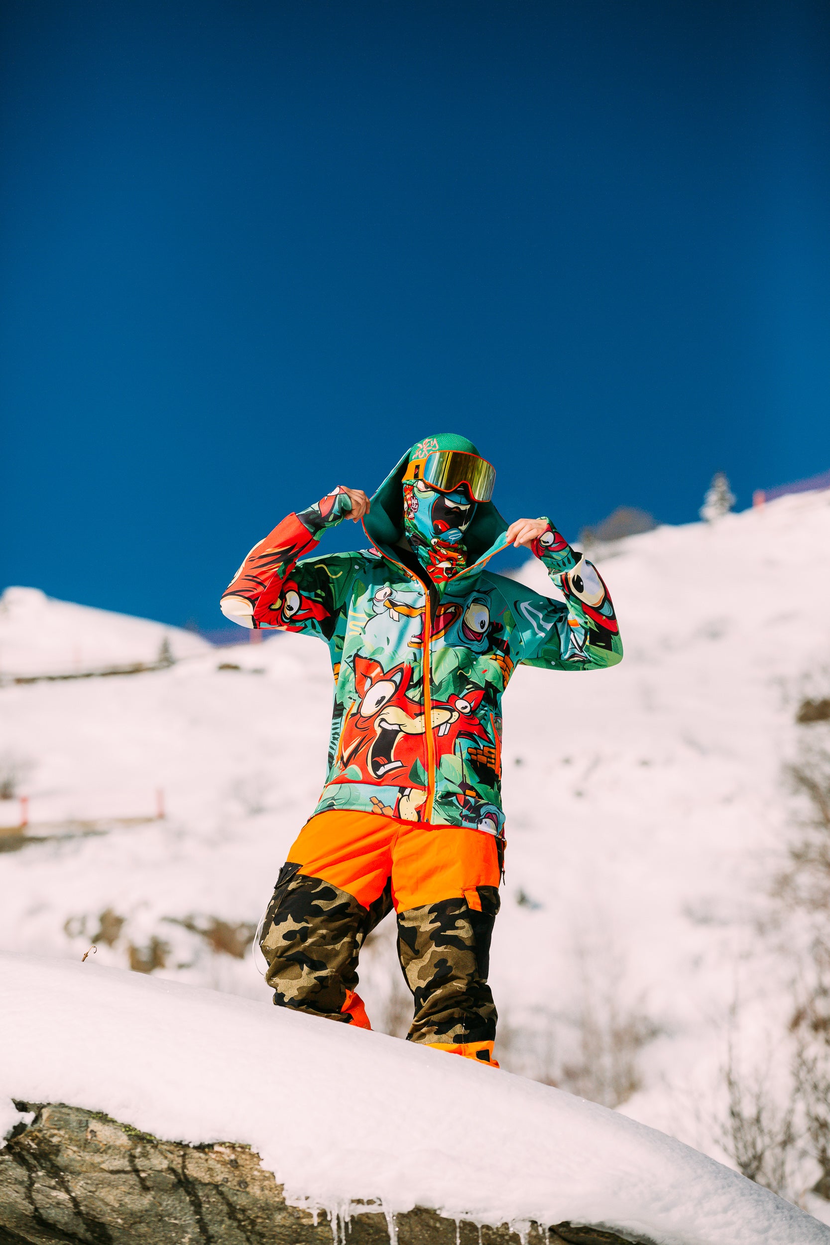 M's Color Junk Zip Hoodie