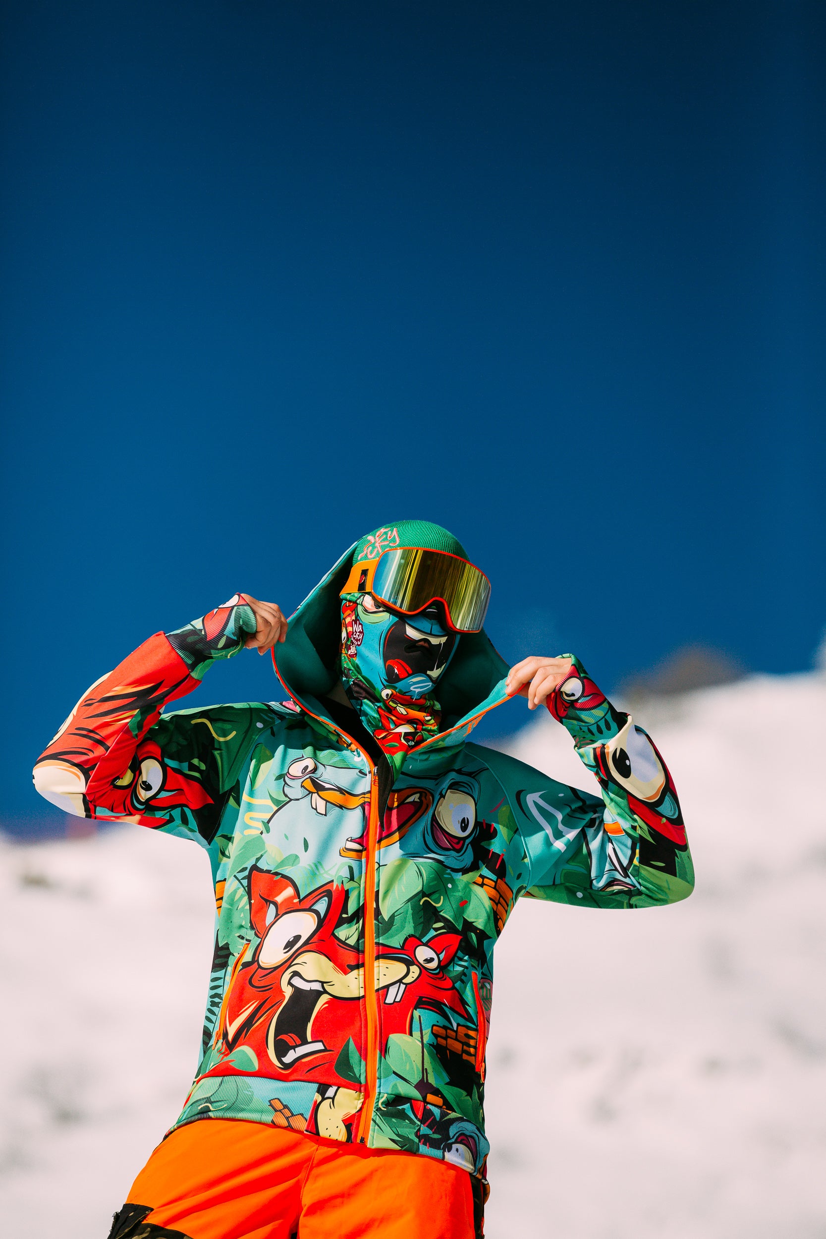 M's Color Junk Zip Hoodie