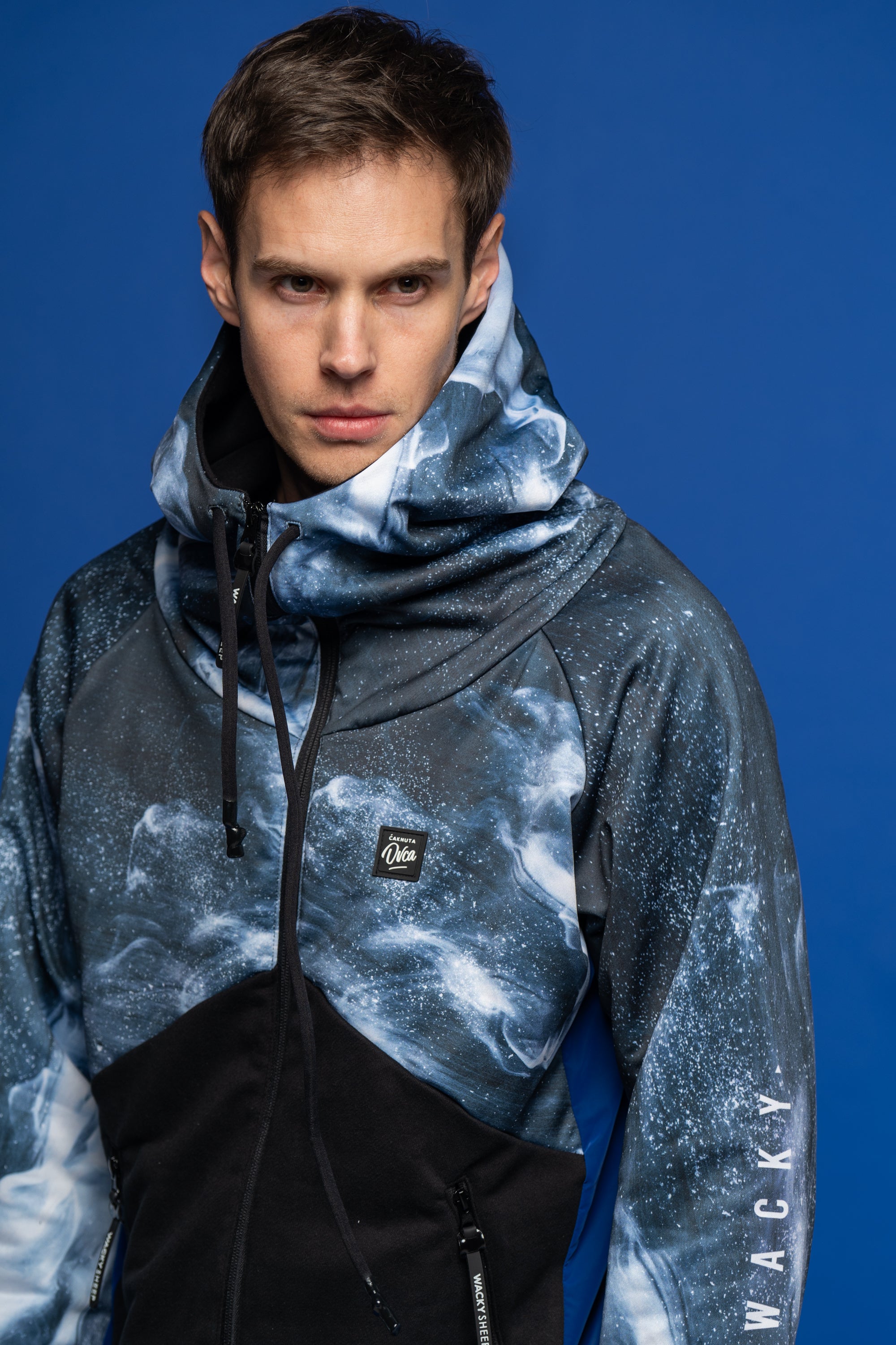 M's Black Smoke Zip Hoodie