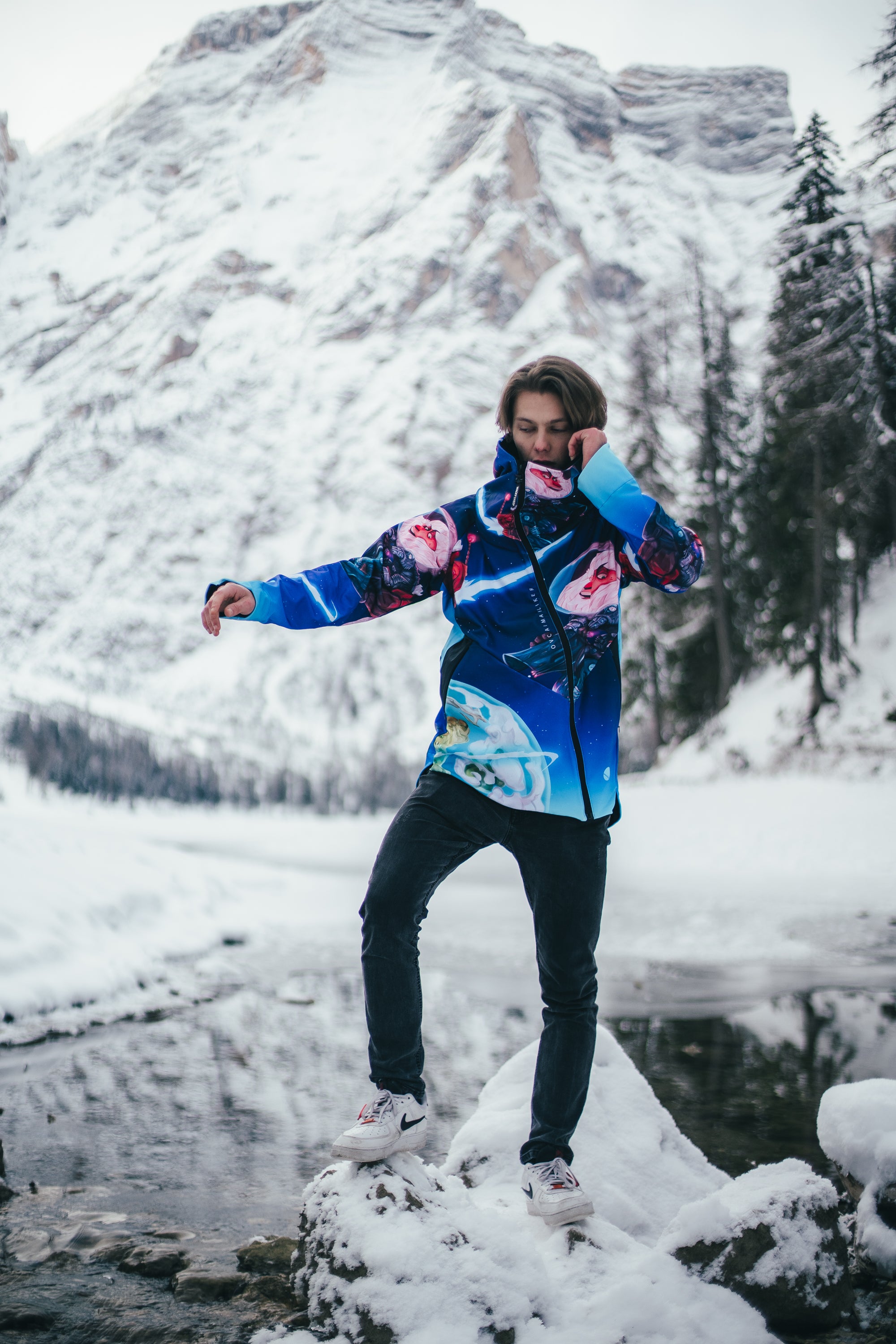 M's Space Marbles Zip Hoodie