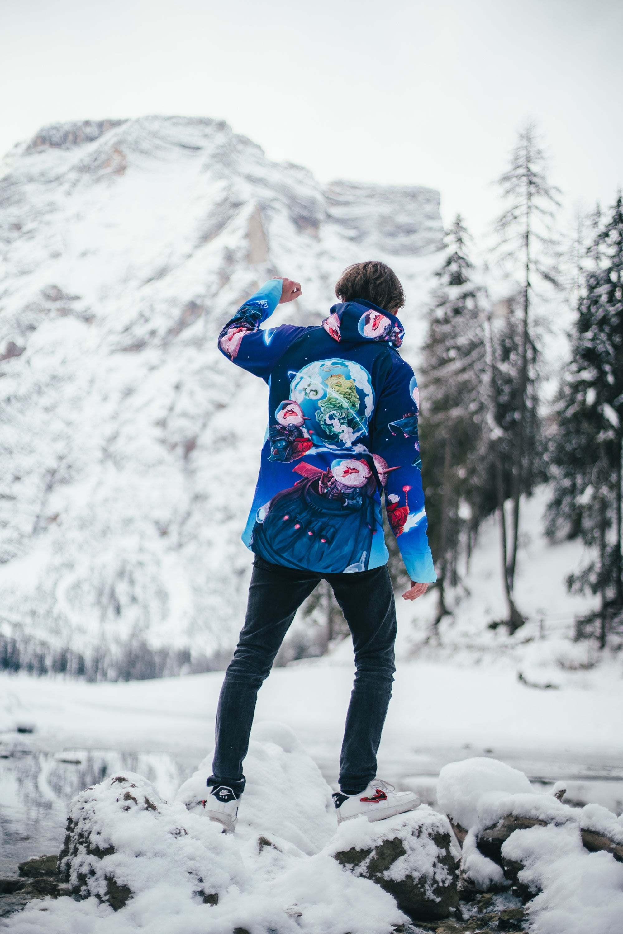 M's Space Marbles Zip Hoodie