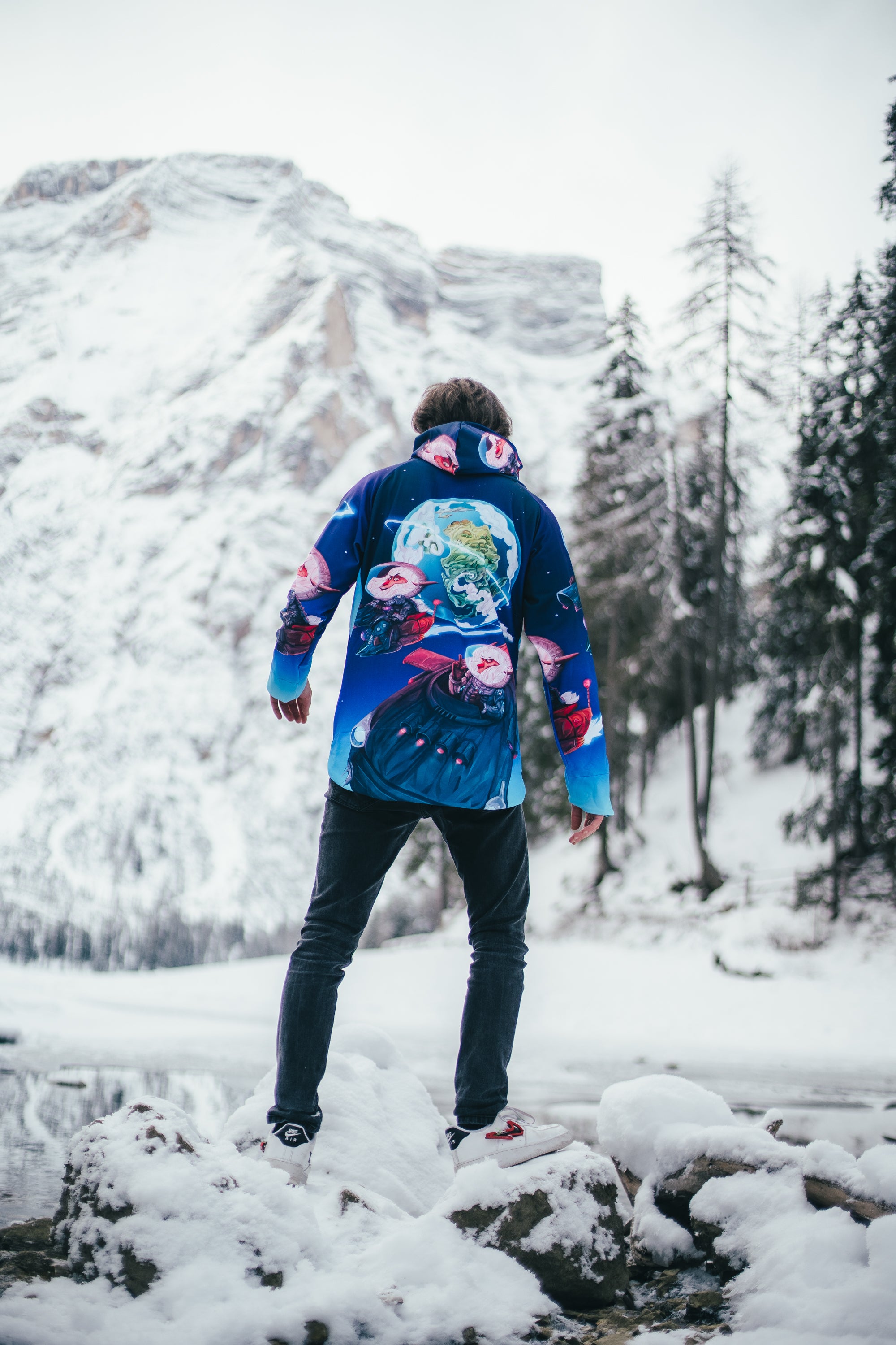 M's Space Marbles Zip Hoodie