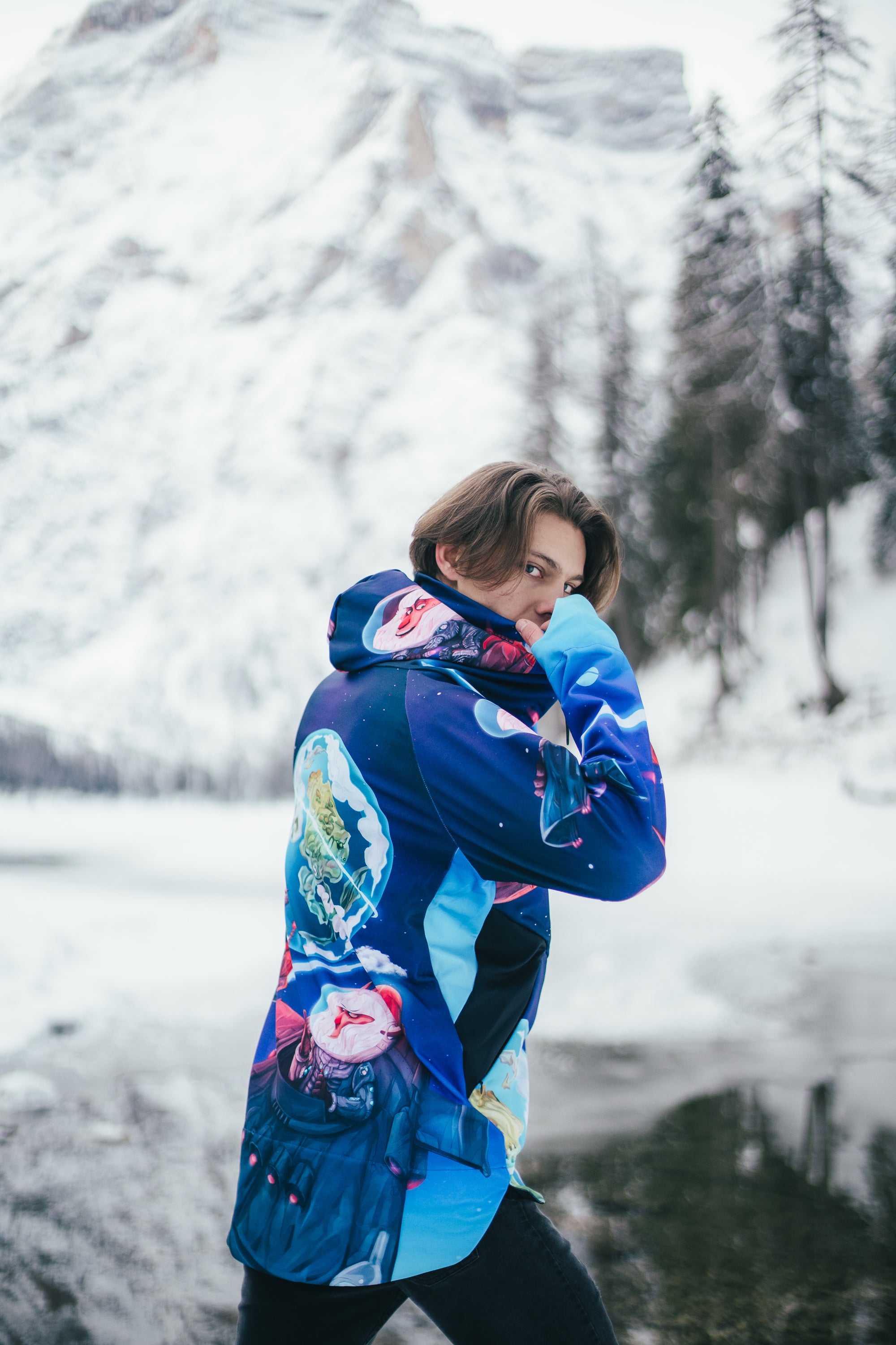 M's Space Marbles Zip Hoodie