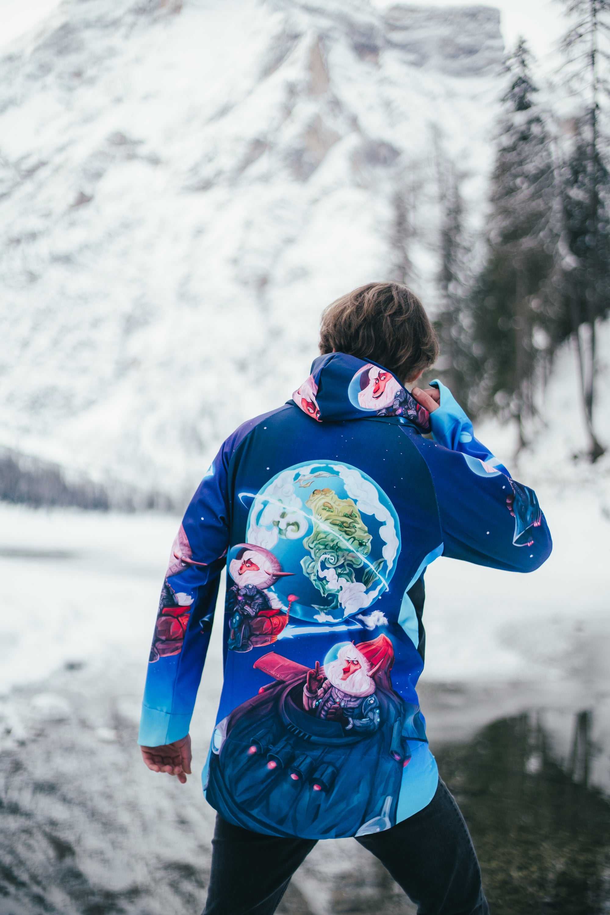 M's Space Marbles Zip Hoodie