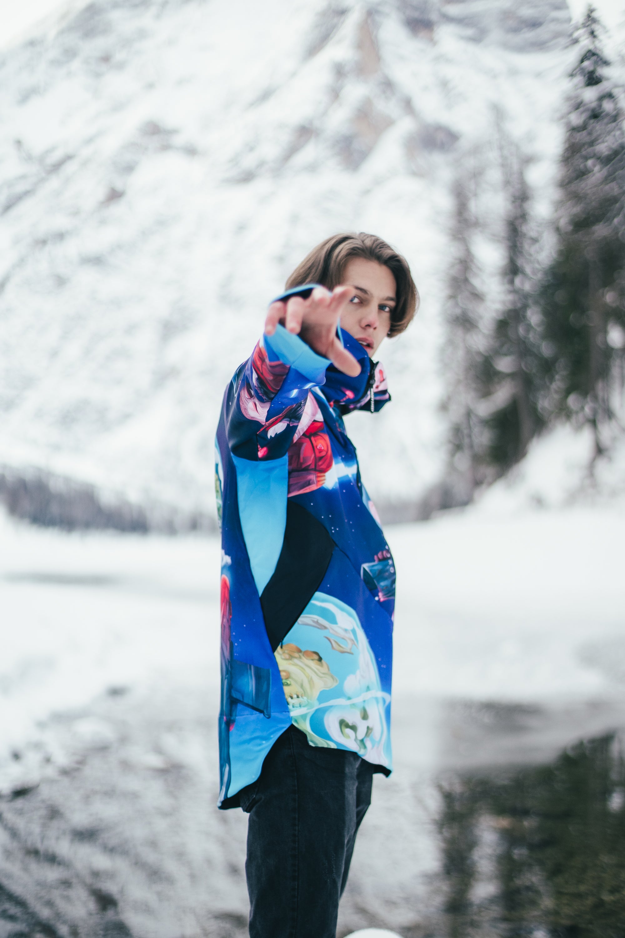 M's Space Marbles Zip Hoodie