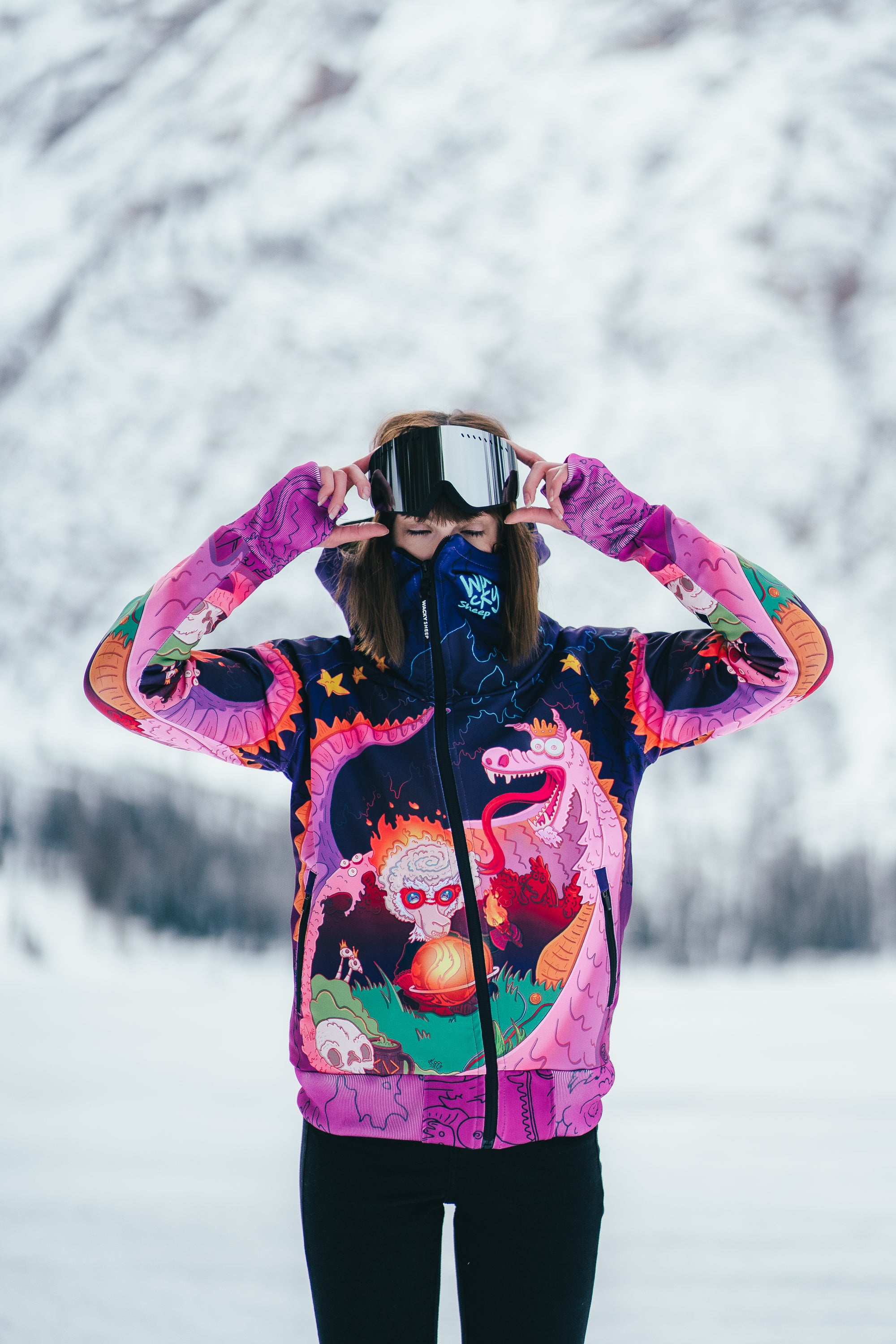 W's Purple Azdaha Zip Hoodie