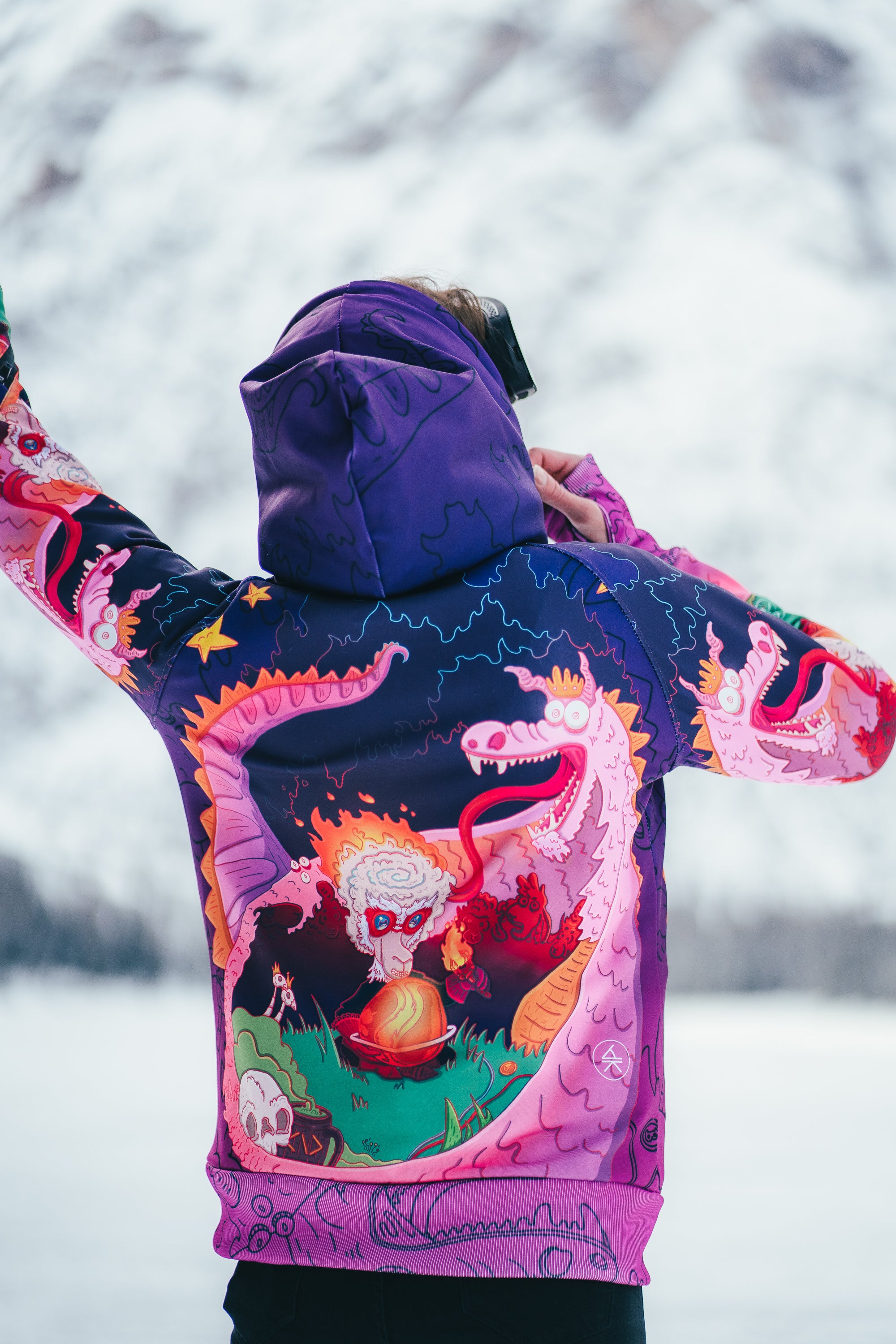 W's Purple Azdaha Zip Hoodie