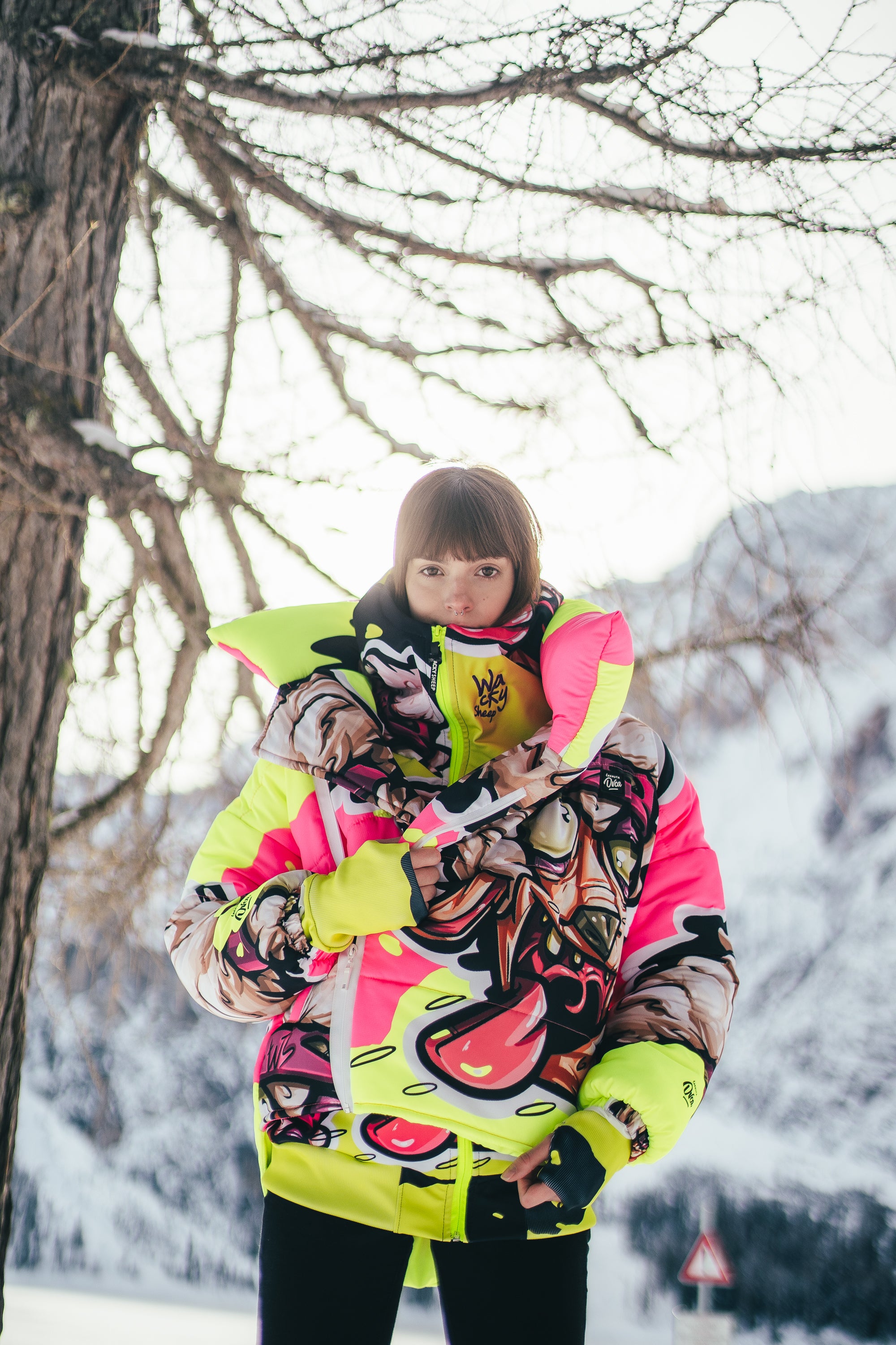 W's Neon Pink Puff Jacket