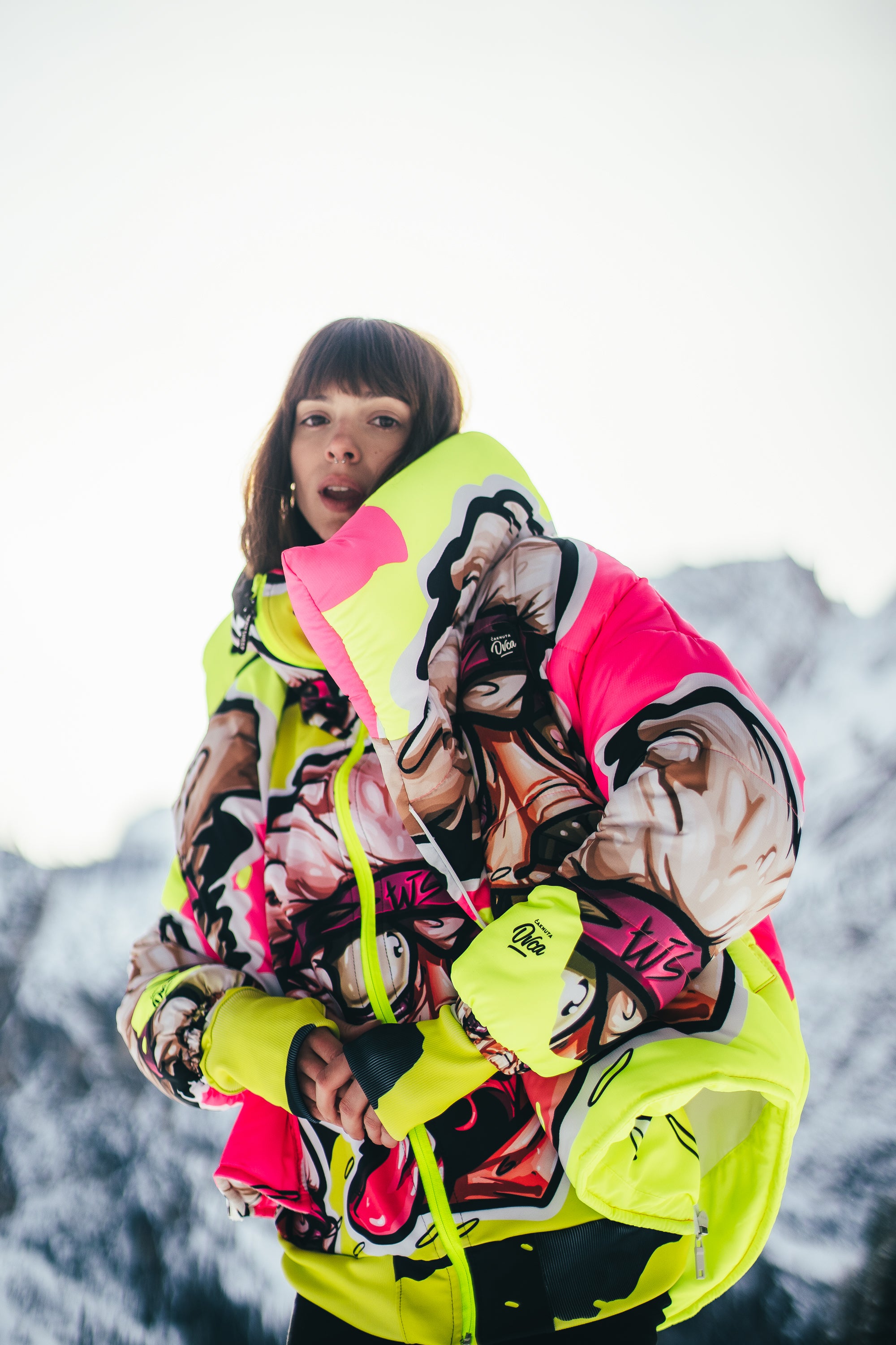 W's Neon Pink Puff Jacket