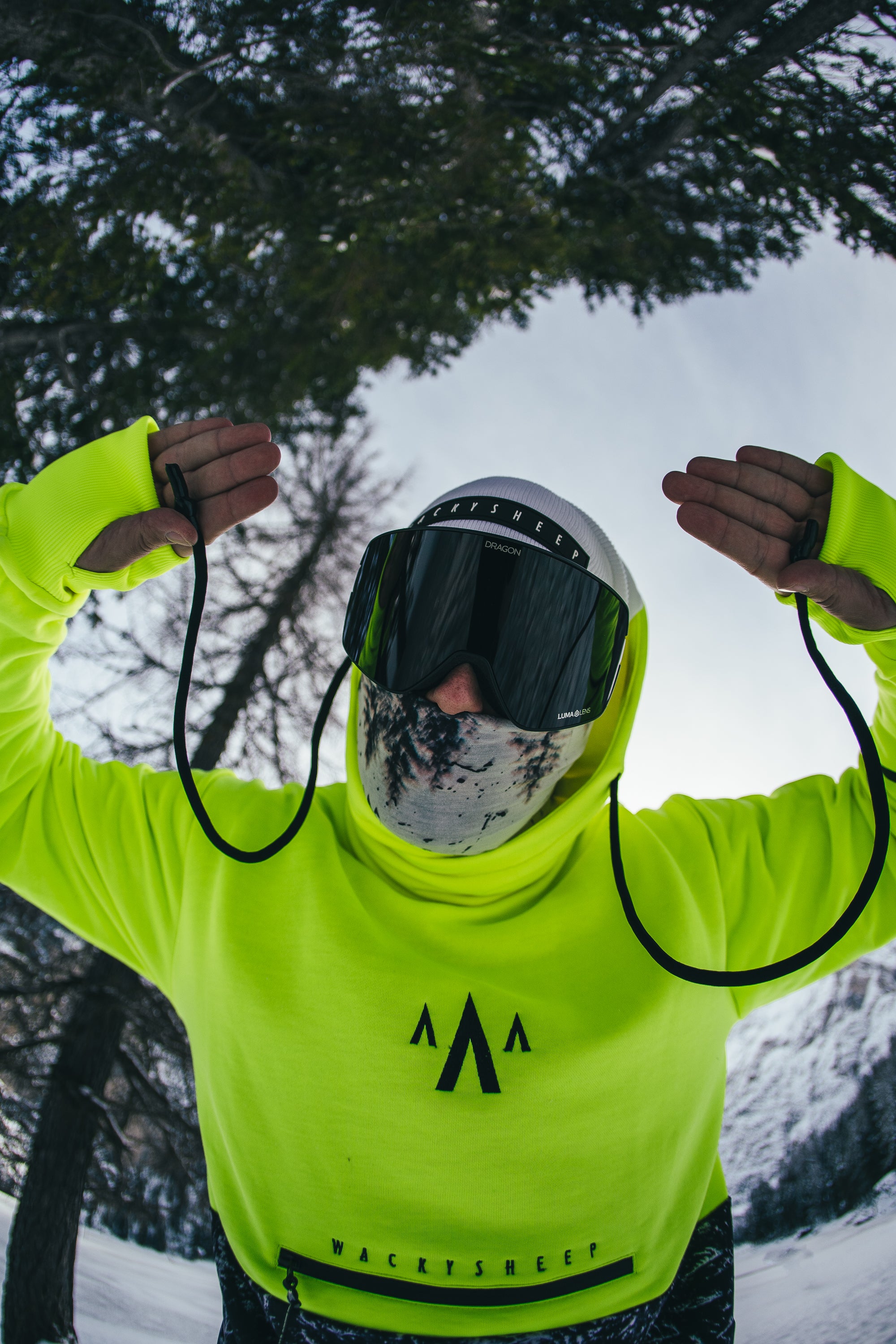 M's Long Neon Hoodie