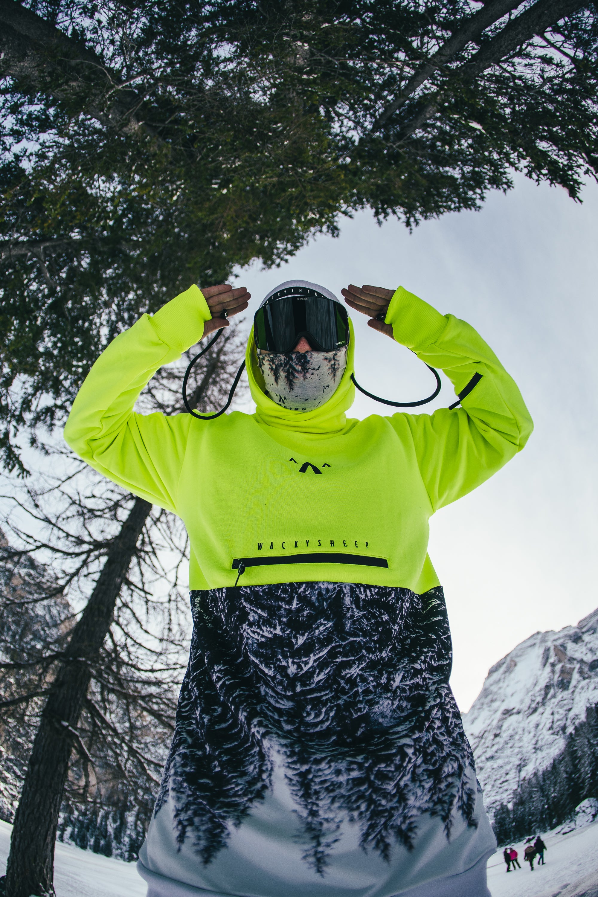 M's Long Neon Hoodie