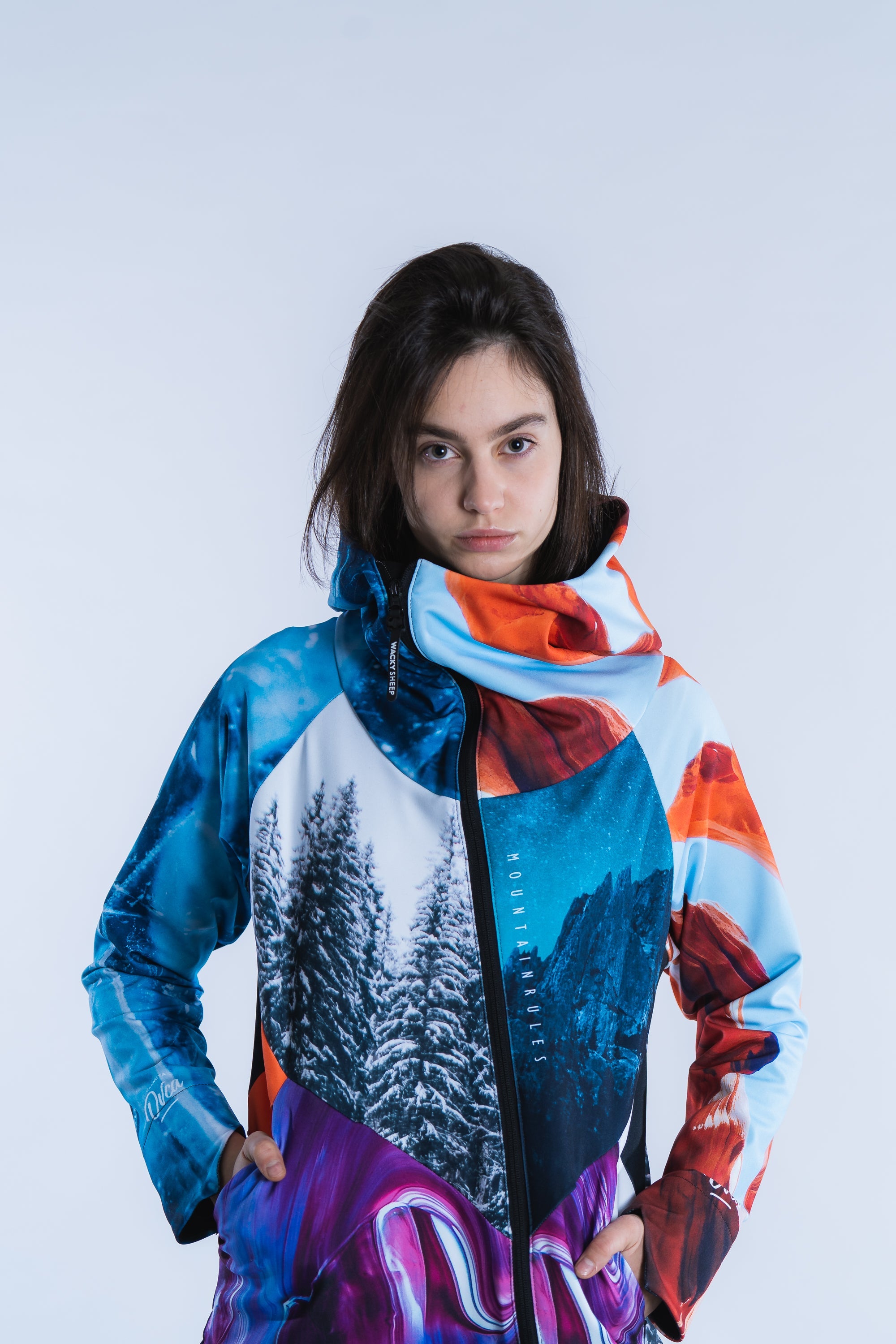 W's Colorful Zip Hoodie
