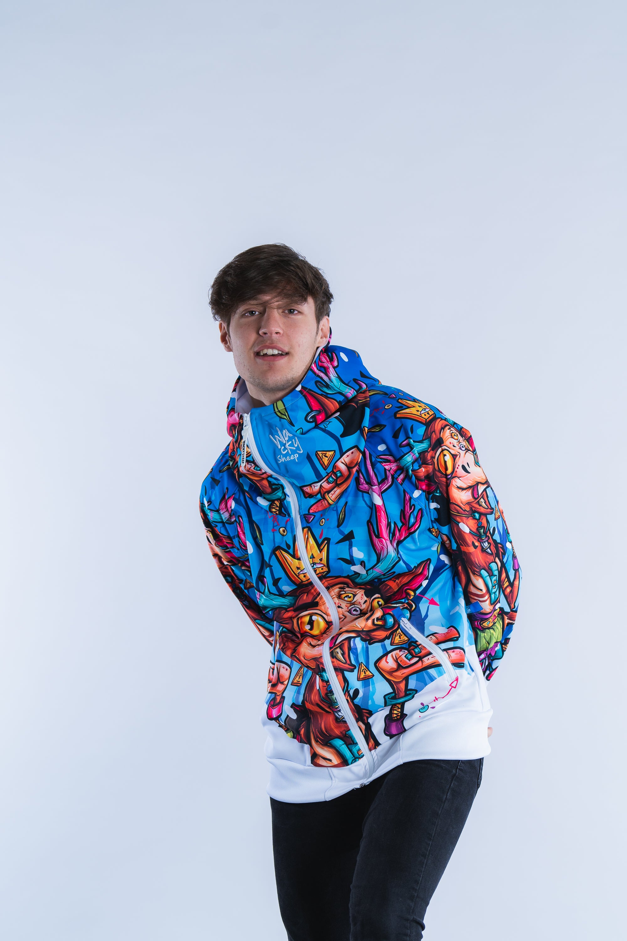 M's Deer Zip Hoodie