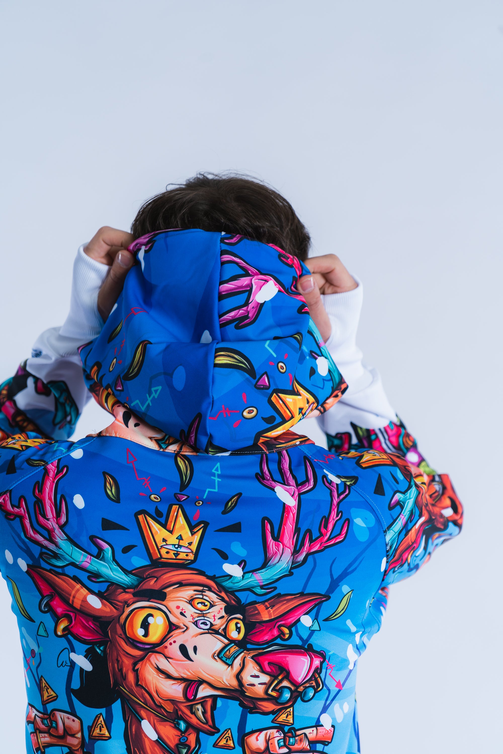 M's Deer Zip Hoodie