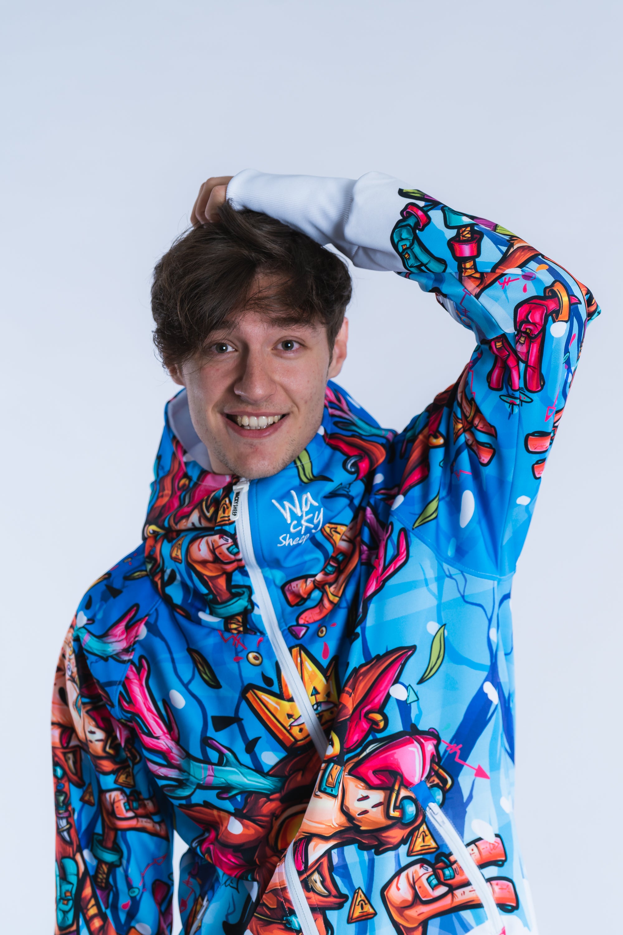 M's Deer Zip Hoodie