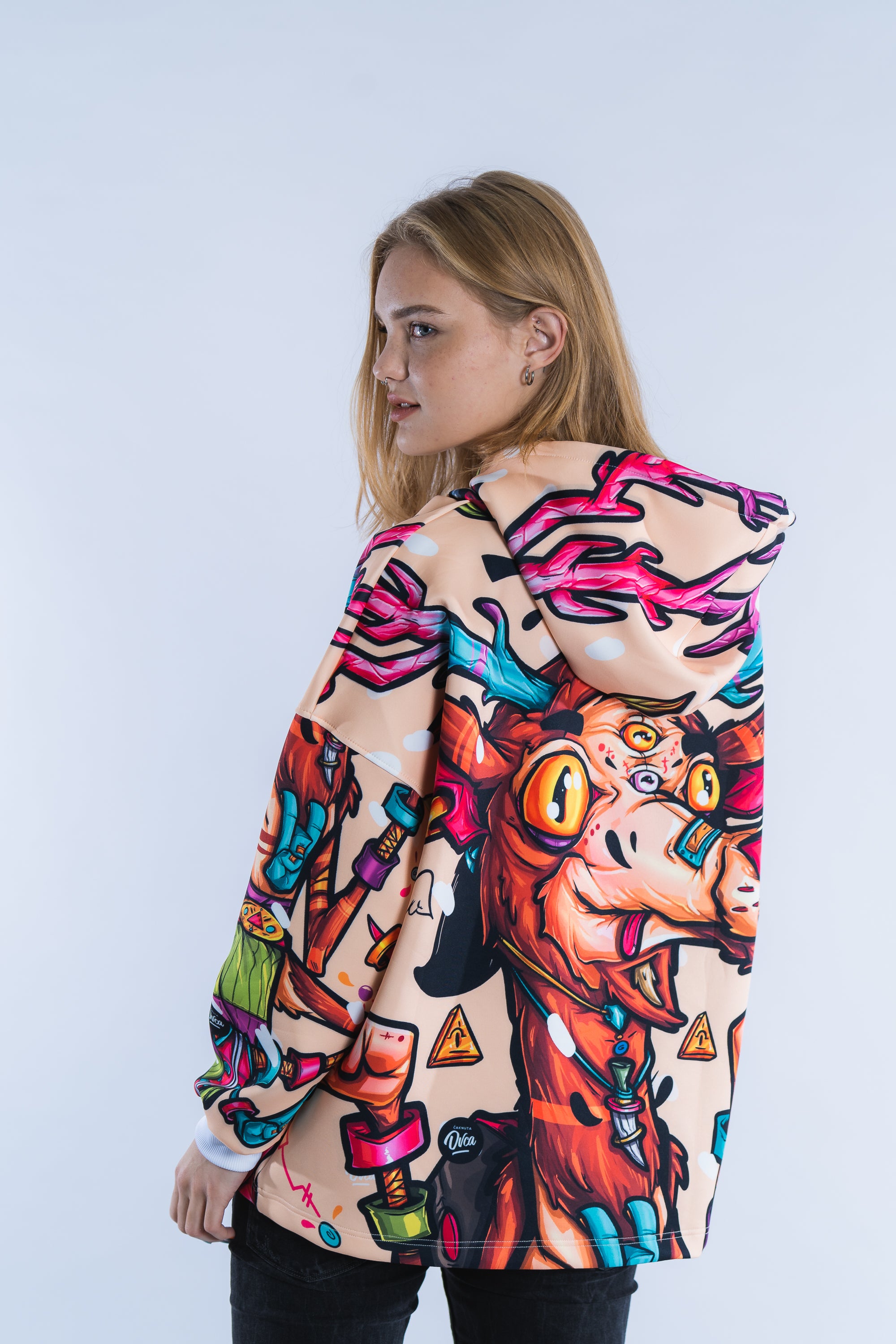 W's Oversized Deer Hoodie