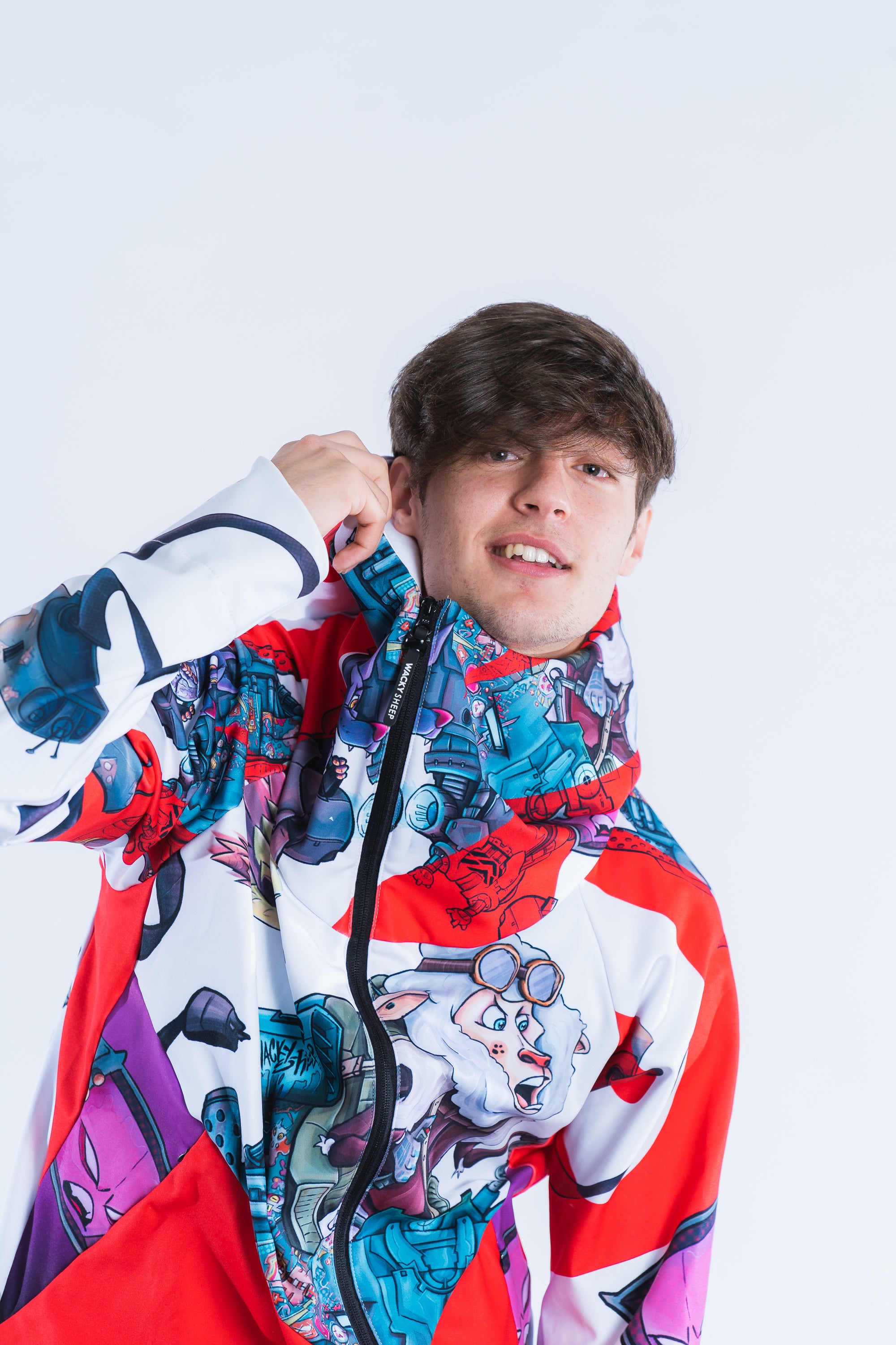 M's Battle Sheep White Hoodie