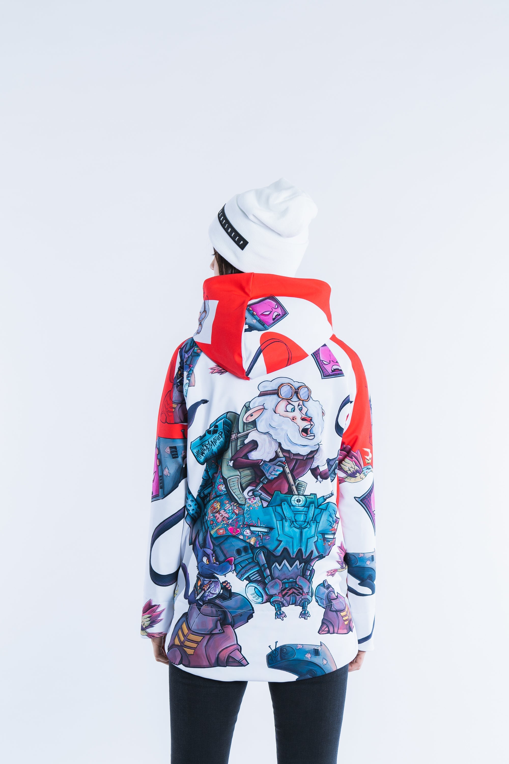 W's Battle Sheep White Hoodie
