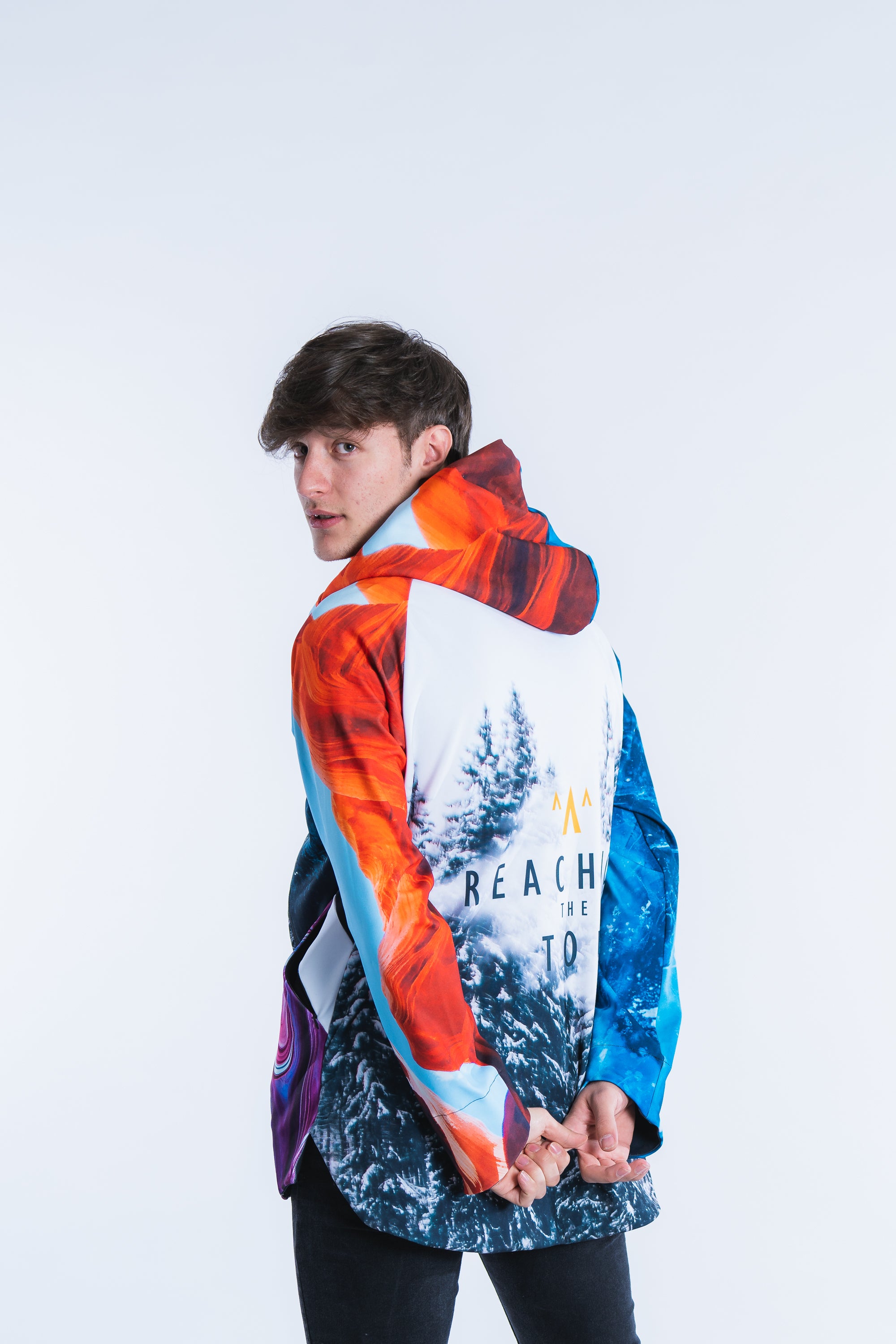 M's Colorful Zip Hoodie