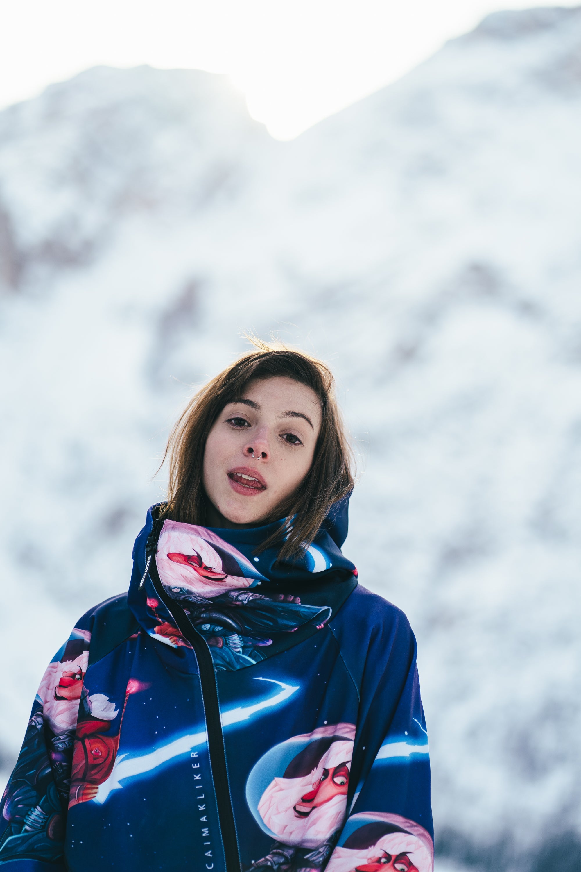 W's Space Marbles Zip Hoodie