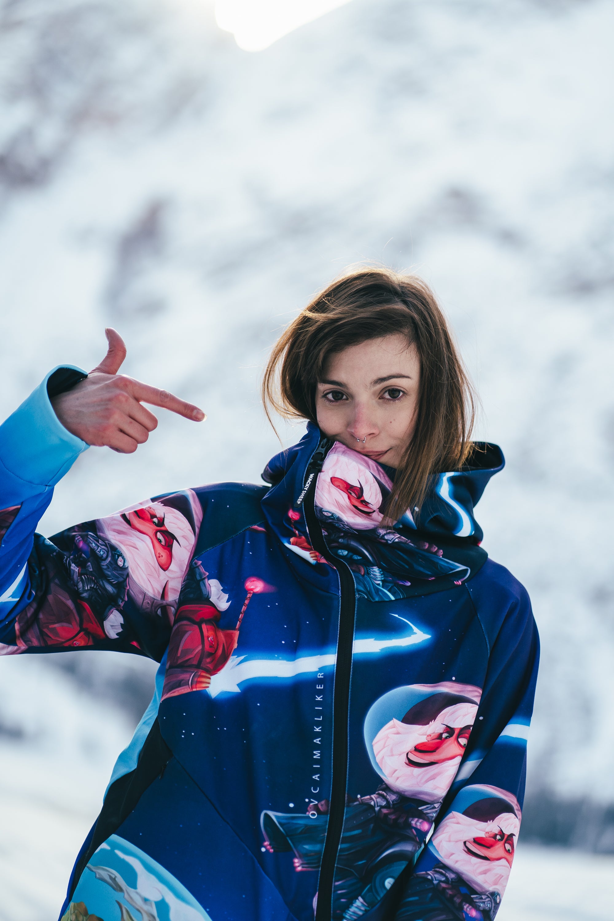 W's Space Marbles Zip Hoodie