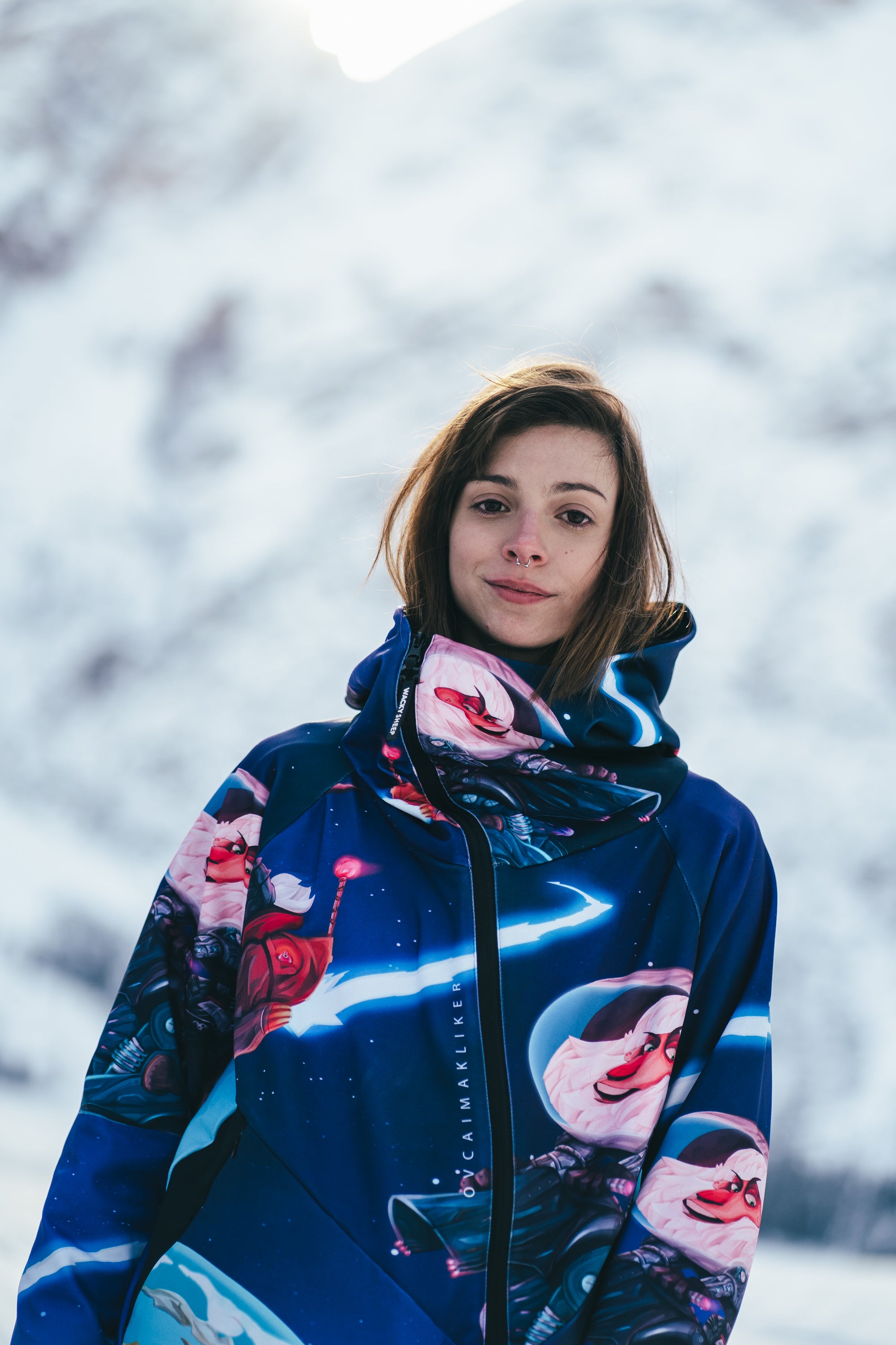 W's Space Marbles Zip Hoodie