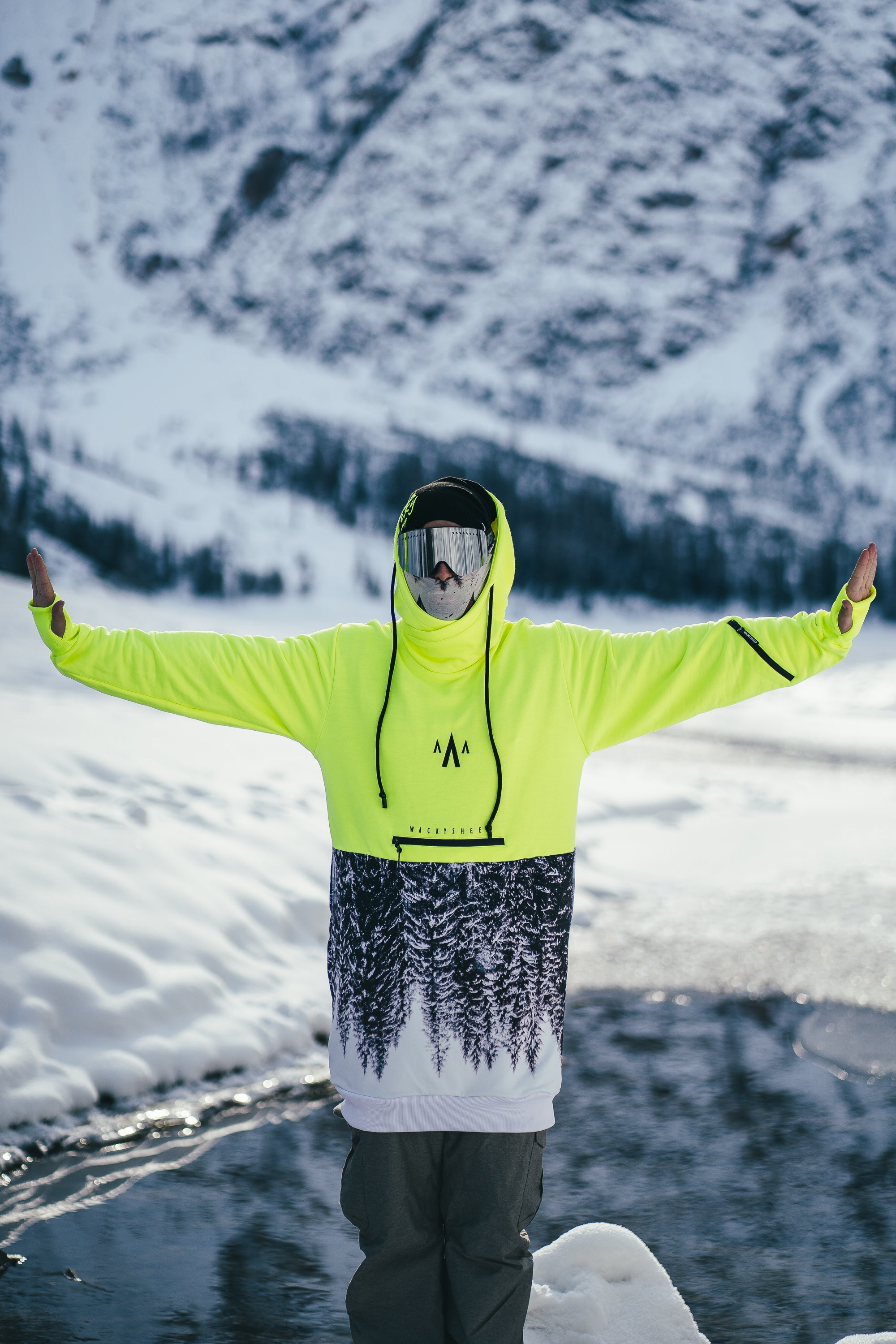 M's Long Neon Hoodie