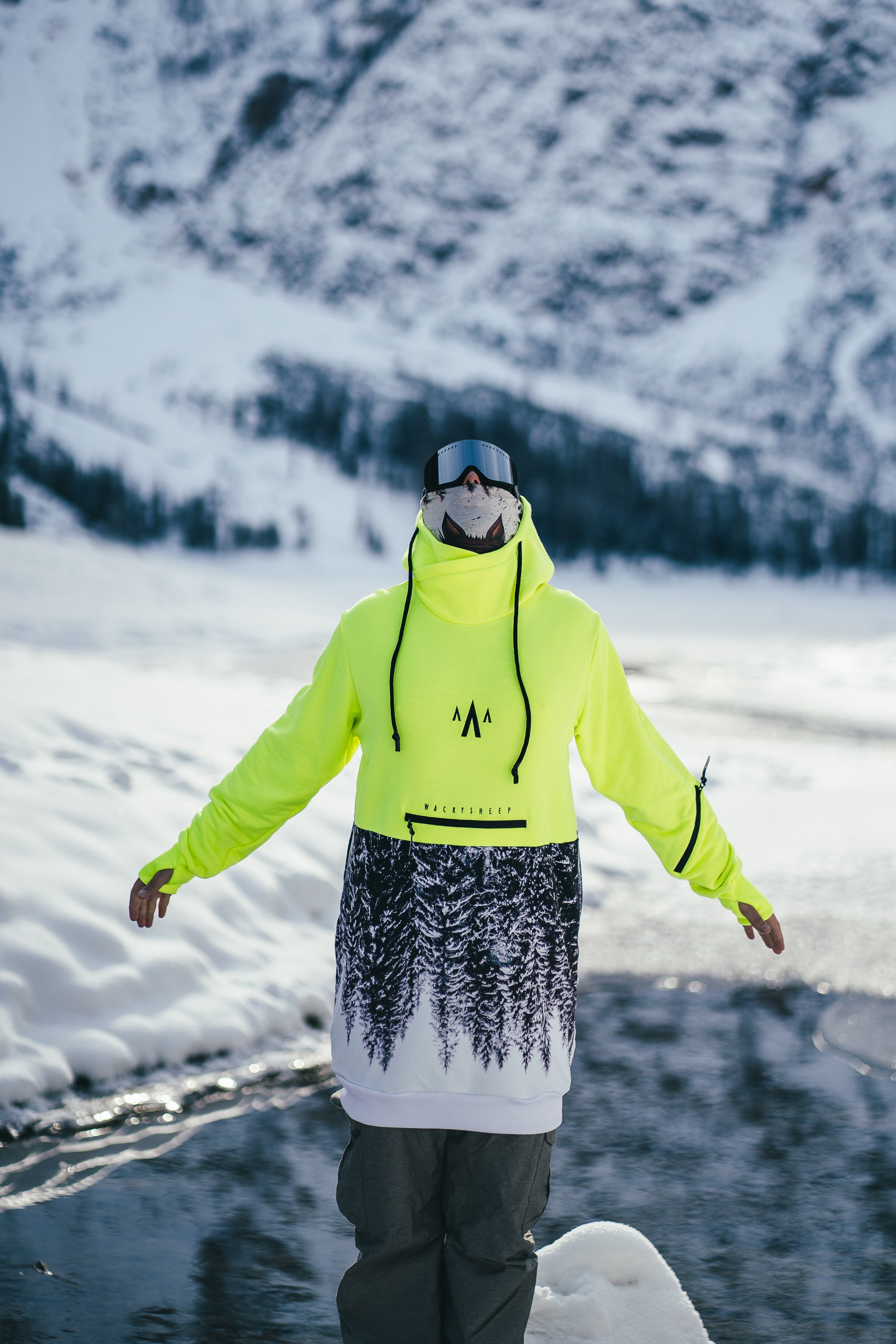 M's Long Neon Hoodie