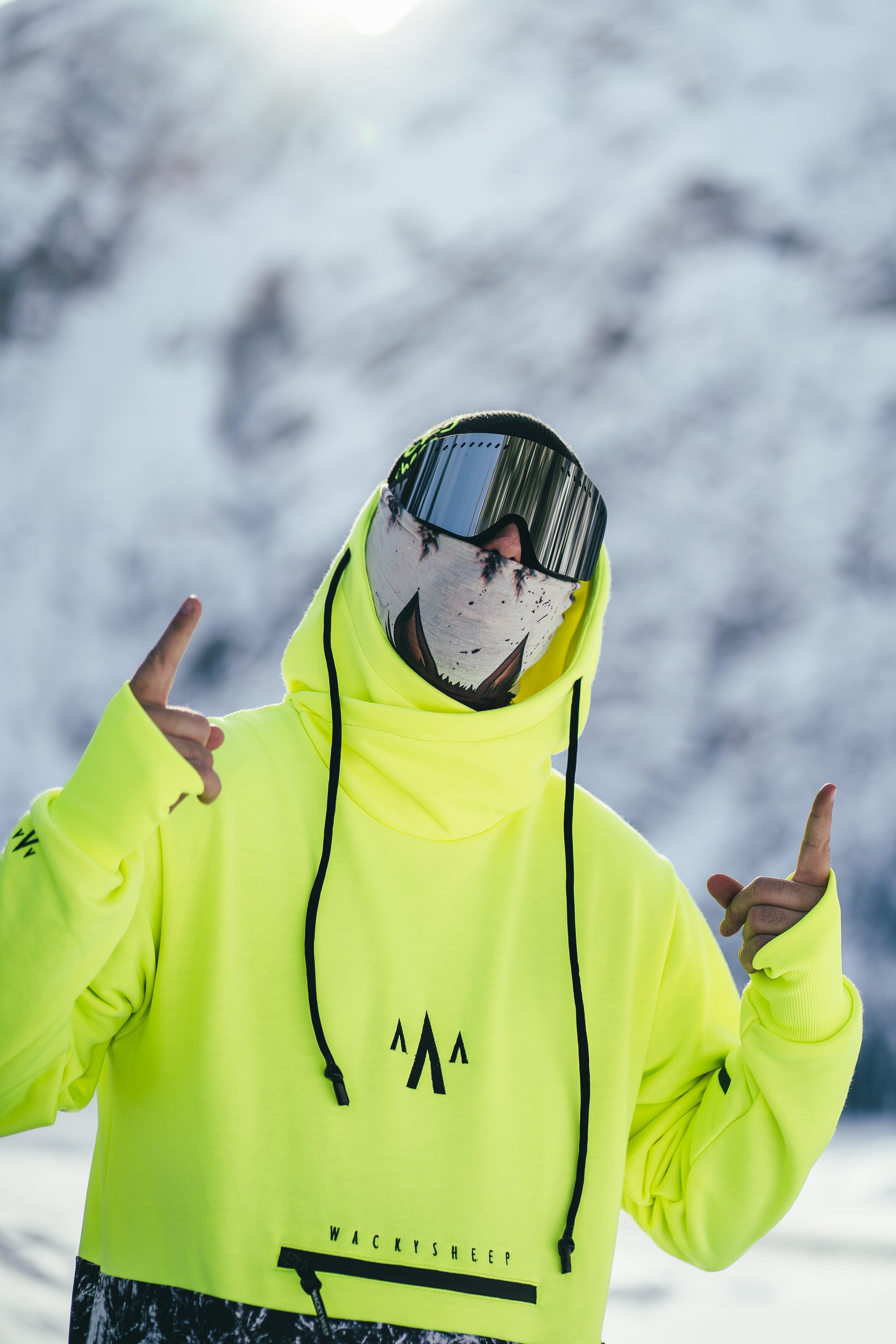 M's Long Neon Hoodie
