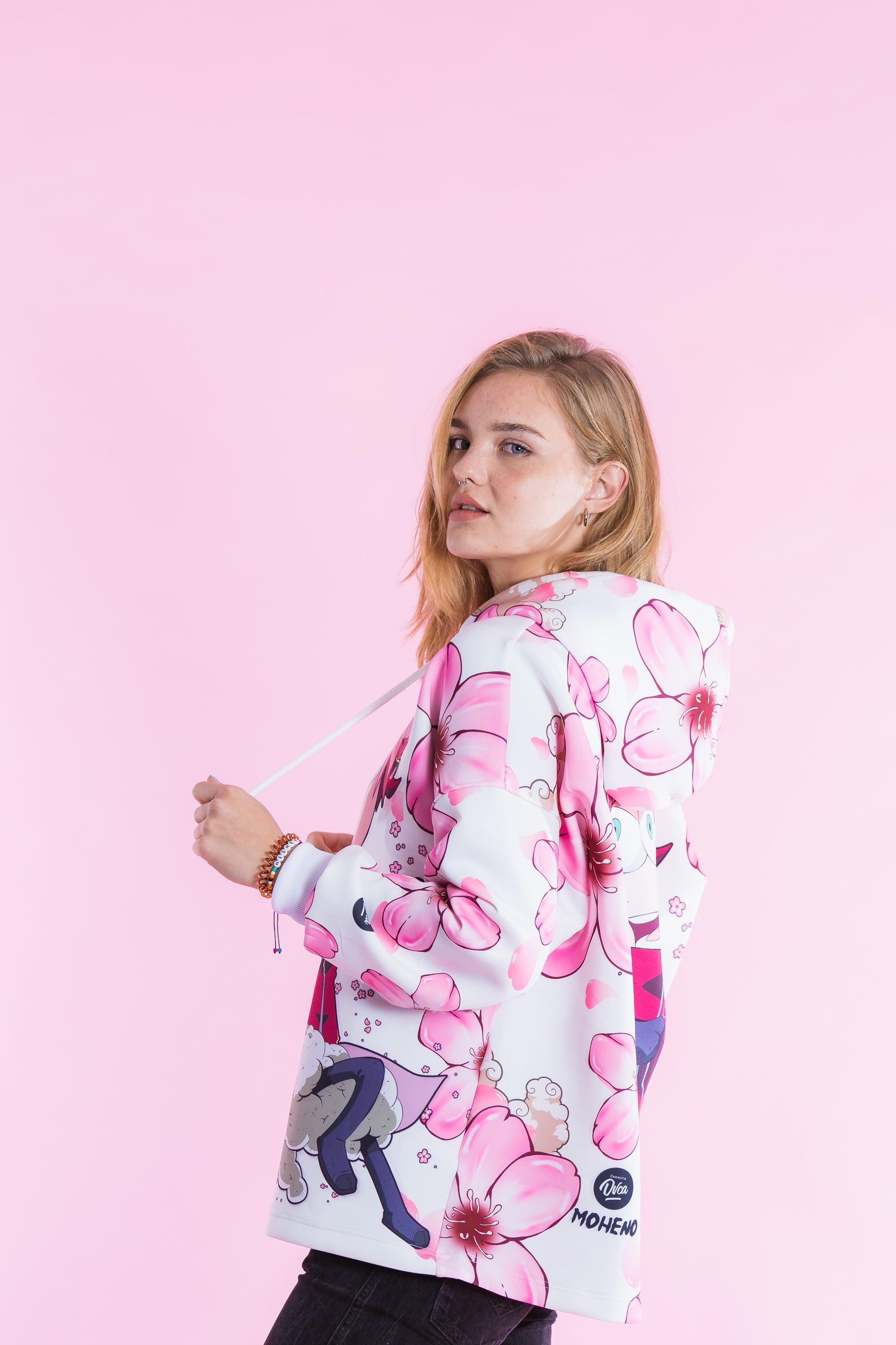 W's Oversized Shinobi Sheepuden Blossom Hoodie