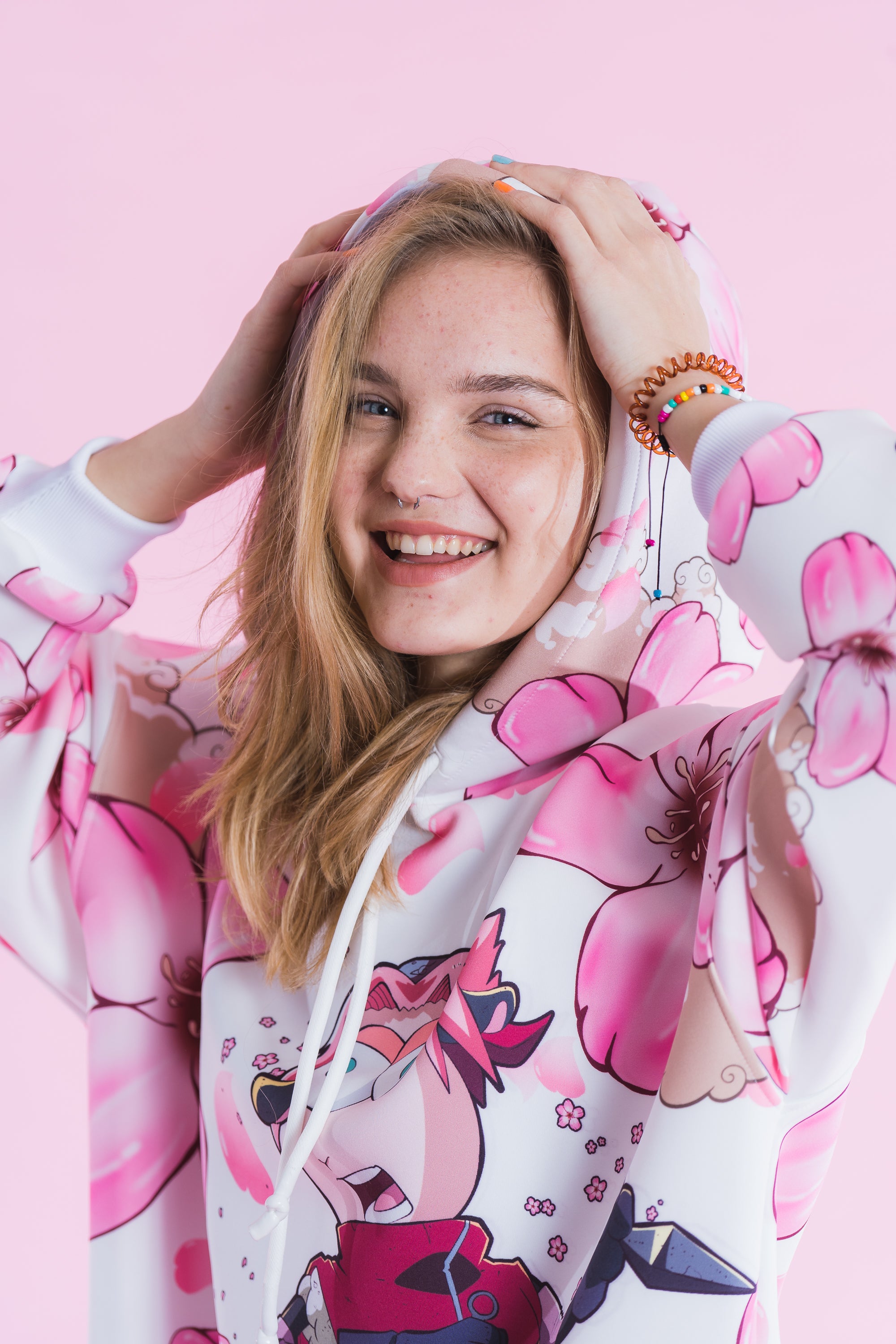 W's Oversized Shinobi Sheepuden Blossom Hoodie