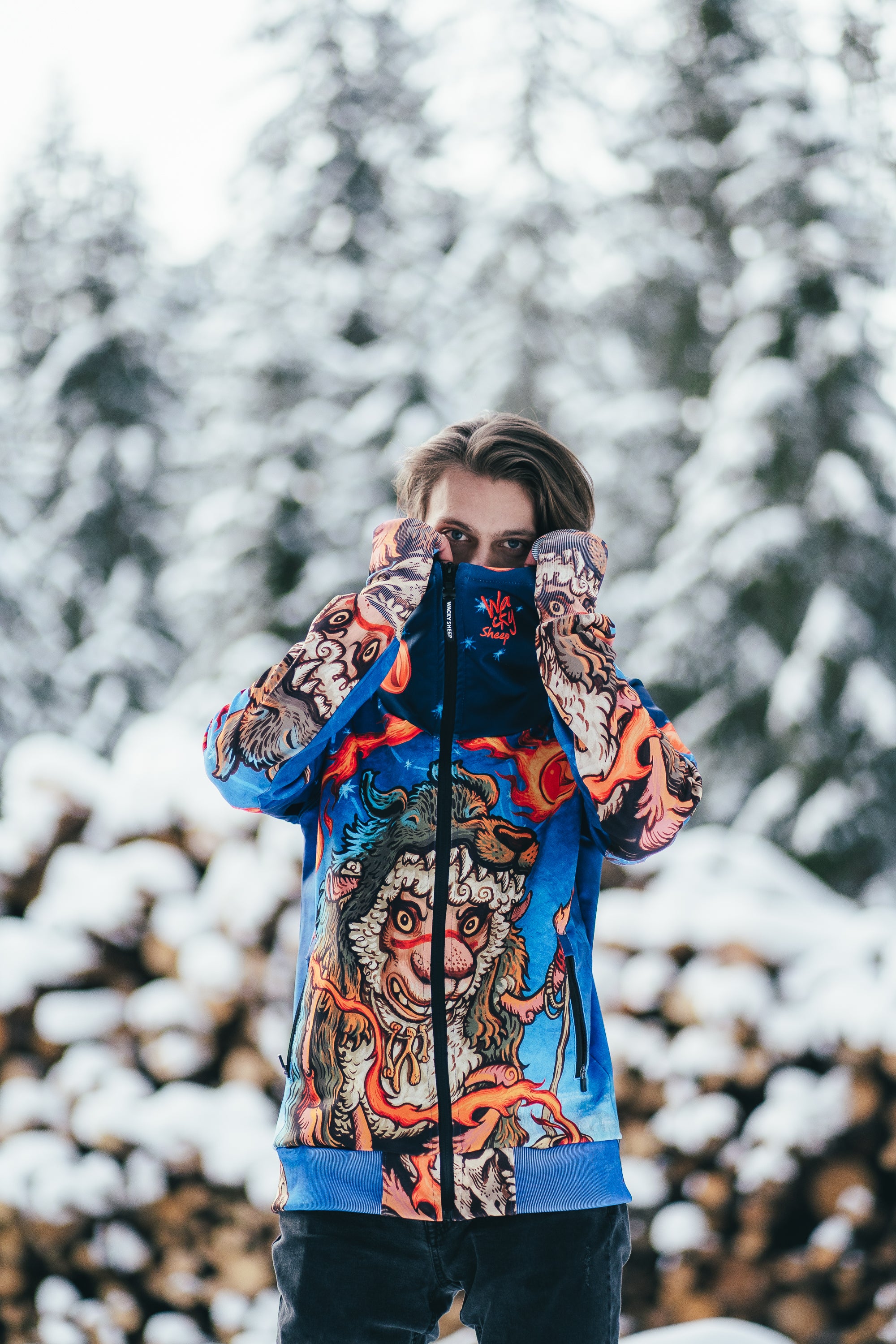 M's Blue Shaman Zip Hoodie