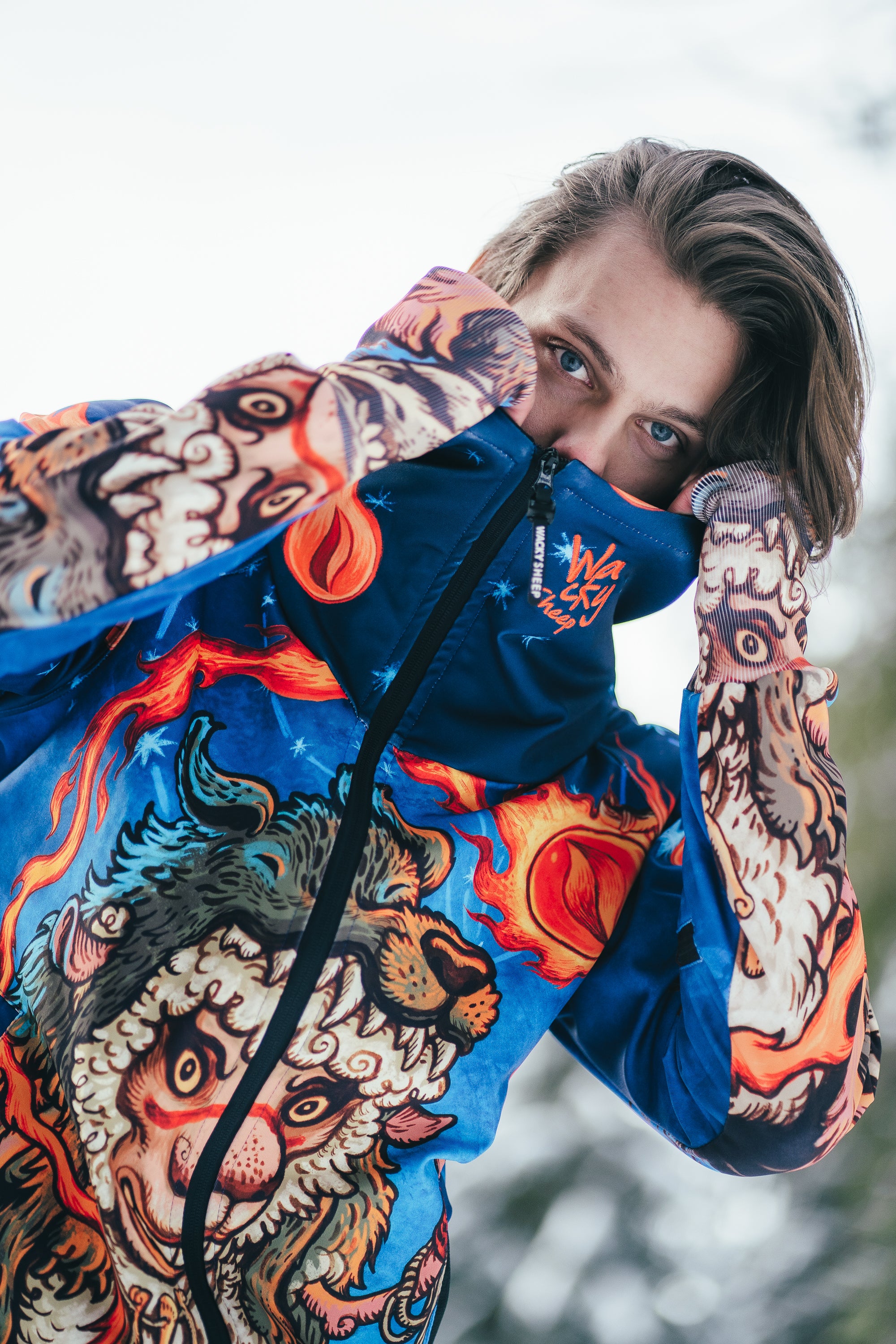 M's Blue Shaman Zip Hoodie