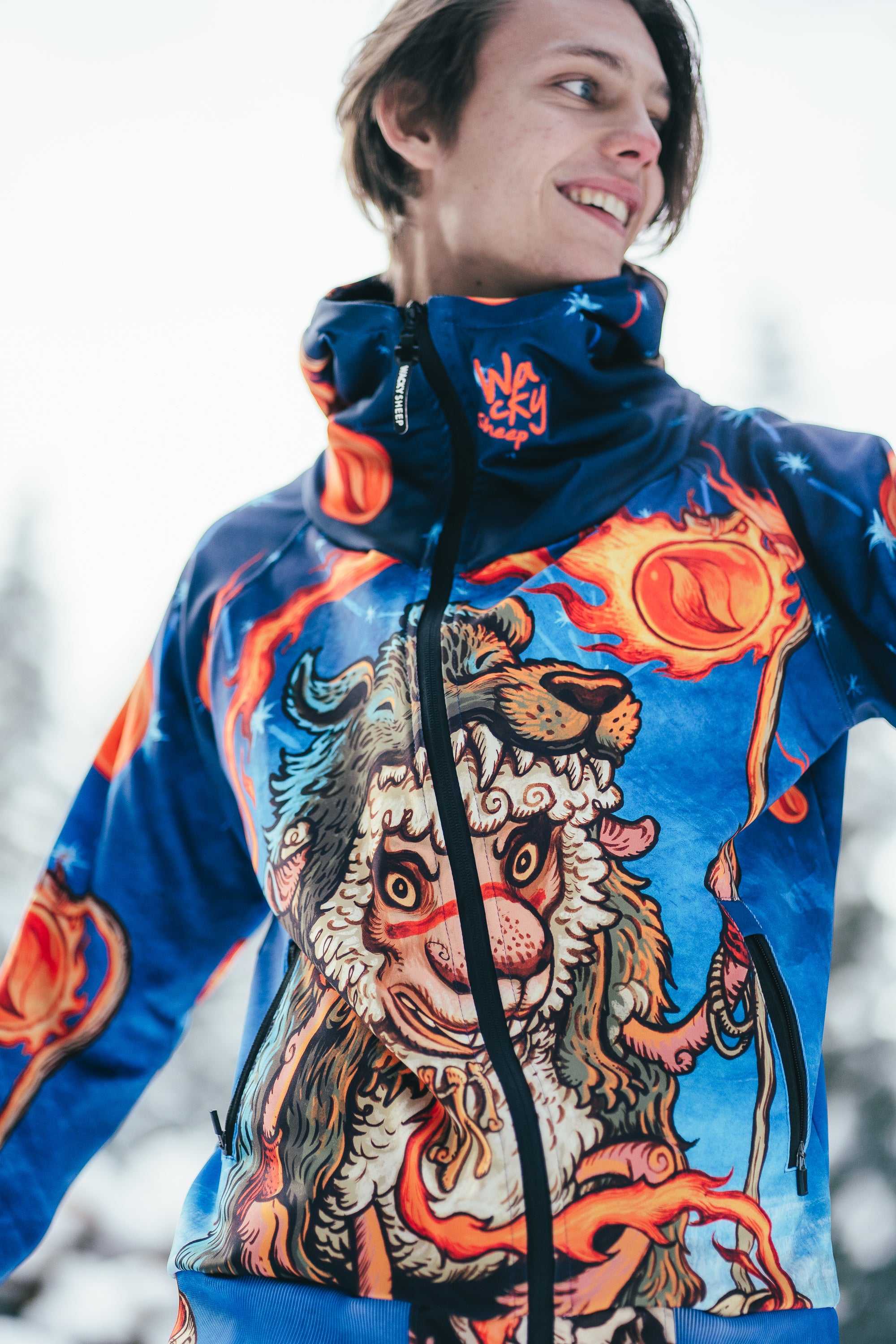 M's Blue Shaman Zip Hoodie