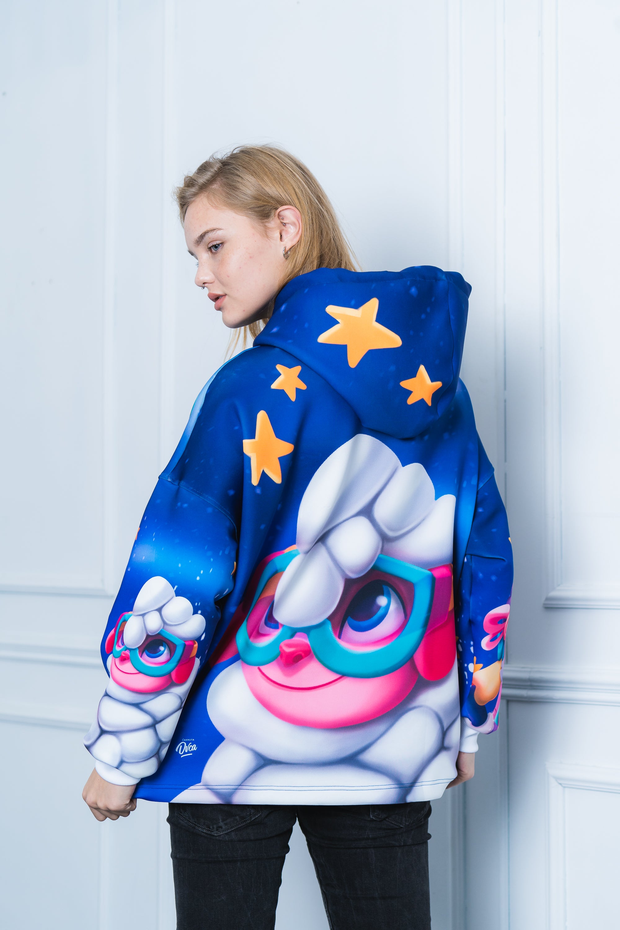 W's Oversized Stars Hoodie