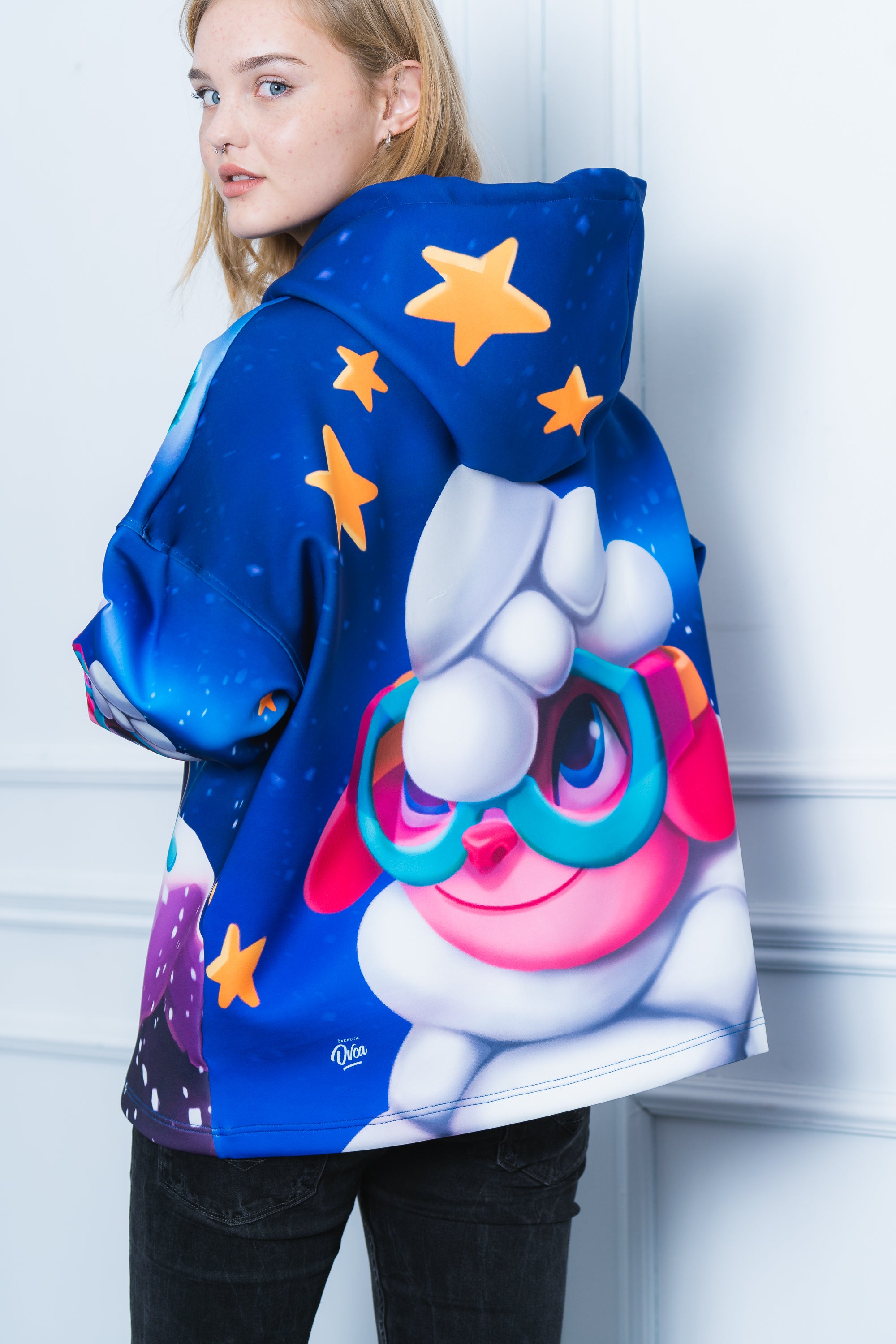 W's Oversized Stars Hoodie