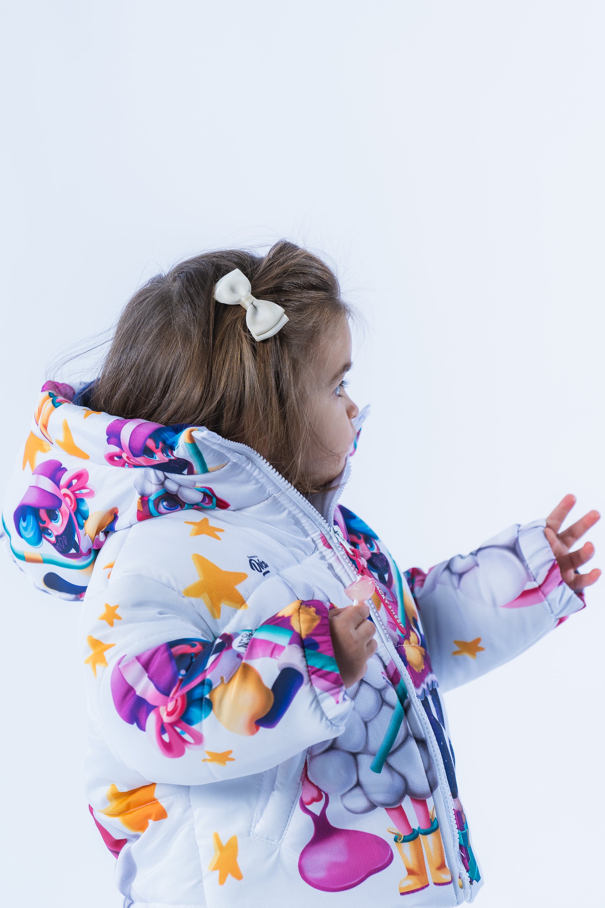 Kids Stars White Jacket