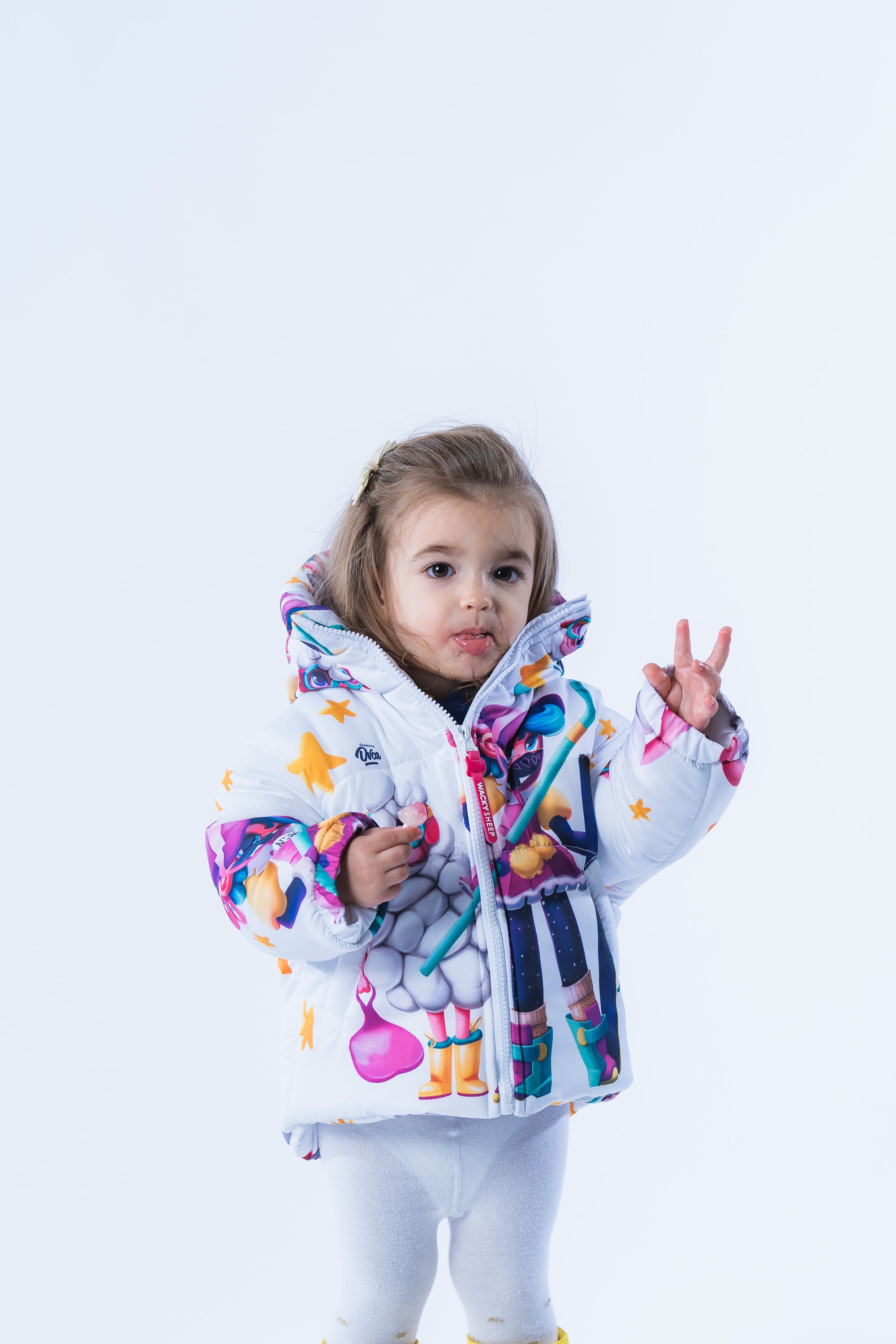 Kids Stars White Jacket