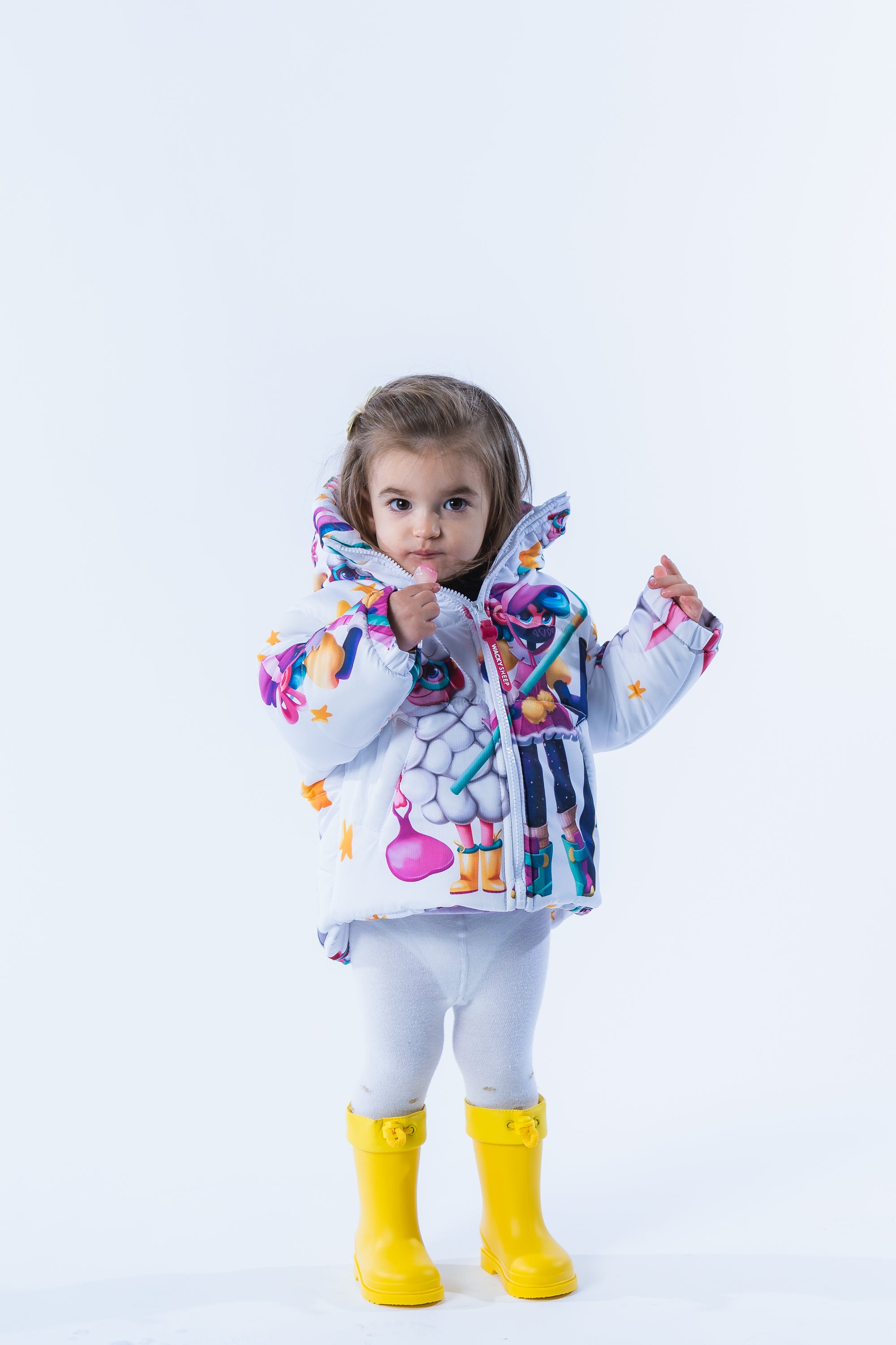 Kids Stars White Jacket