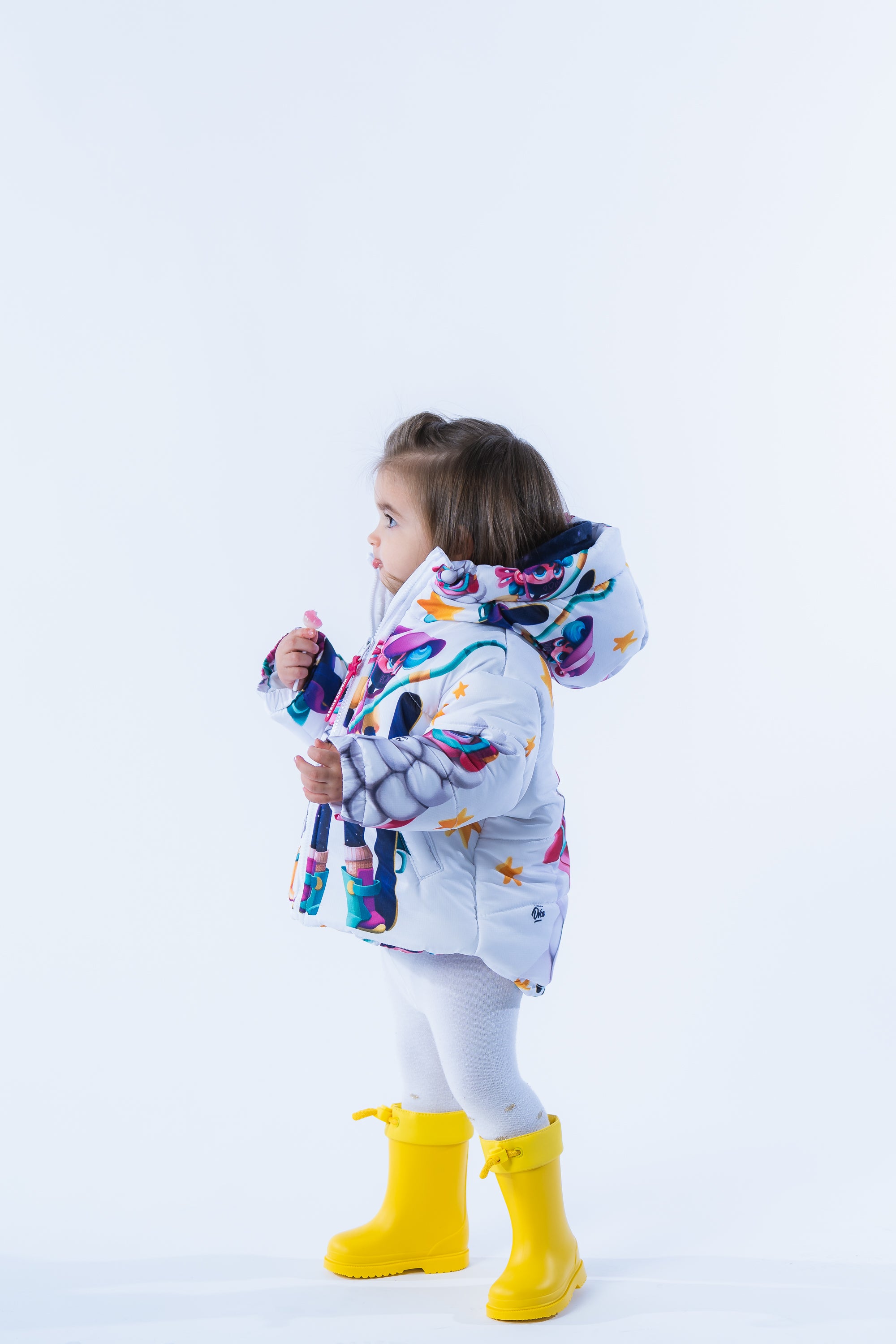 Kids Stars White Jacket