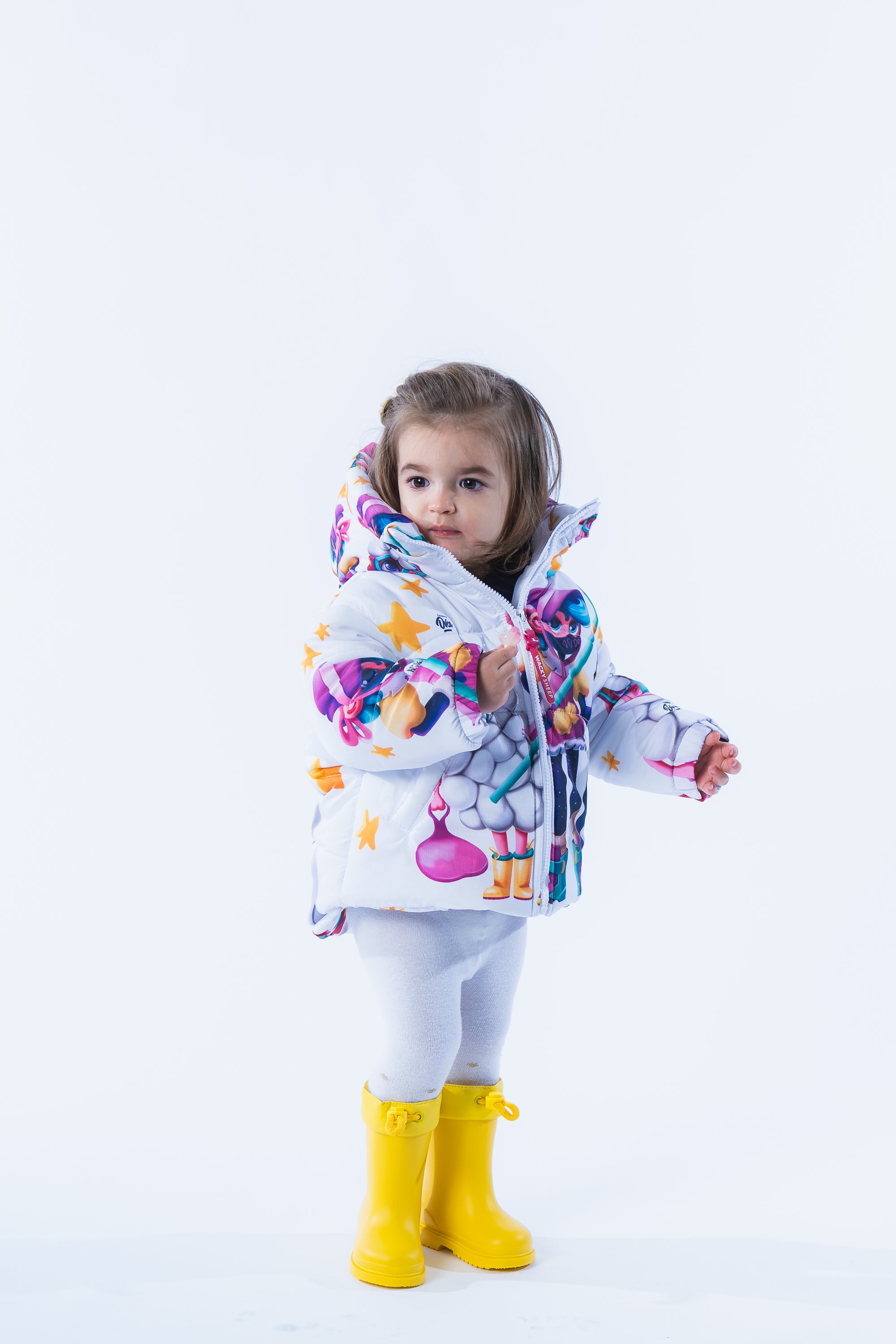Kids Stars White Jacket