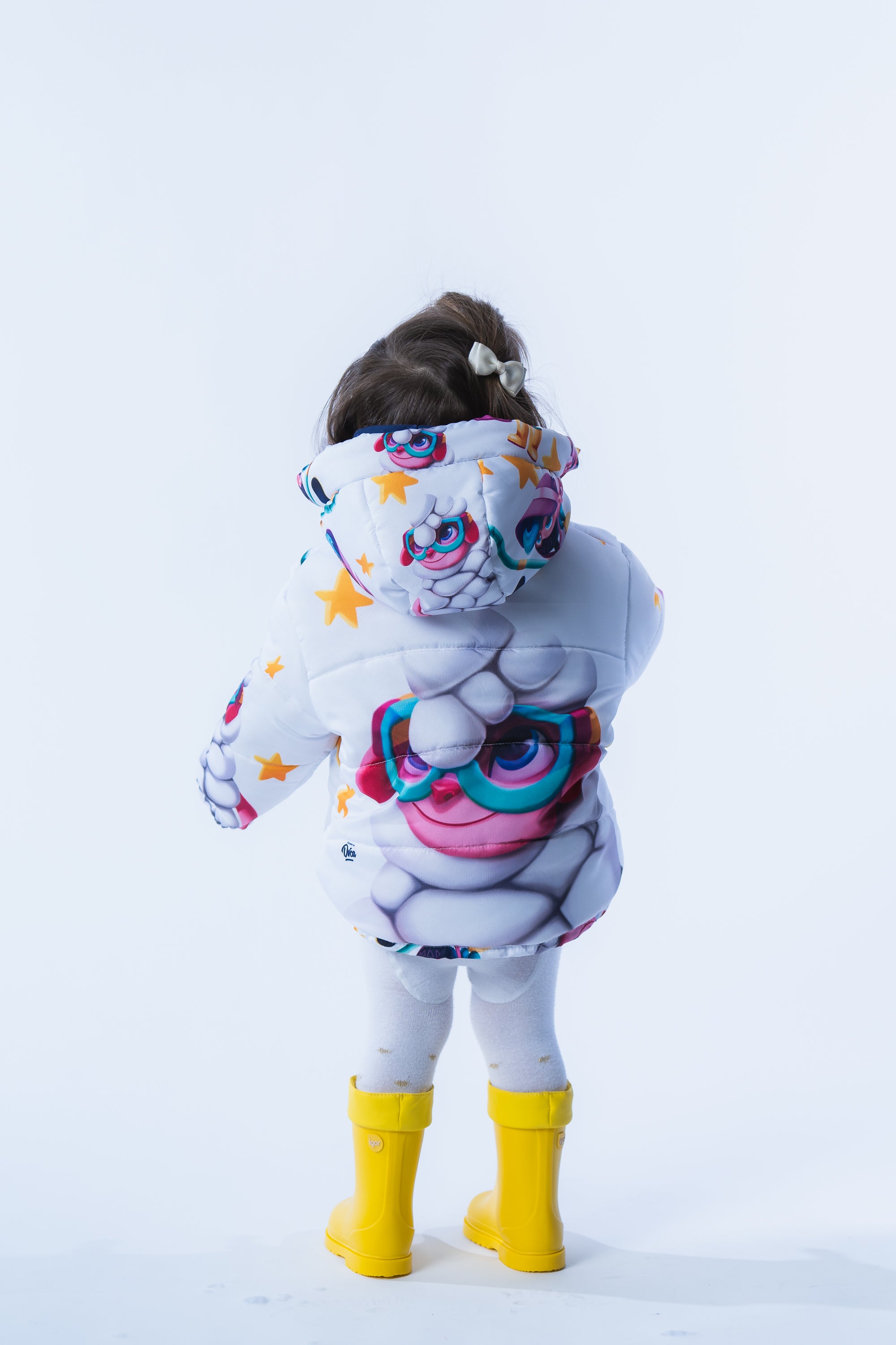 Kids Stars White Jacket