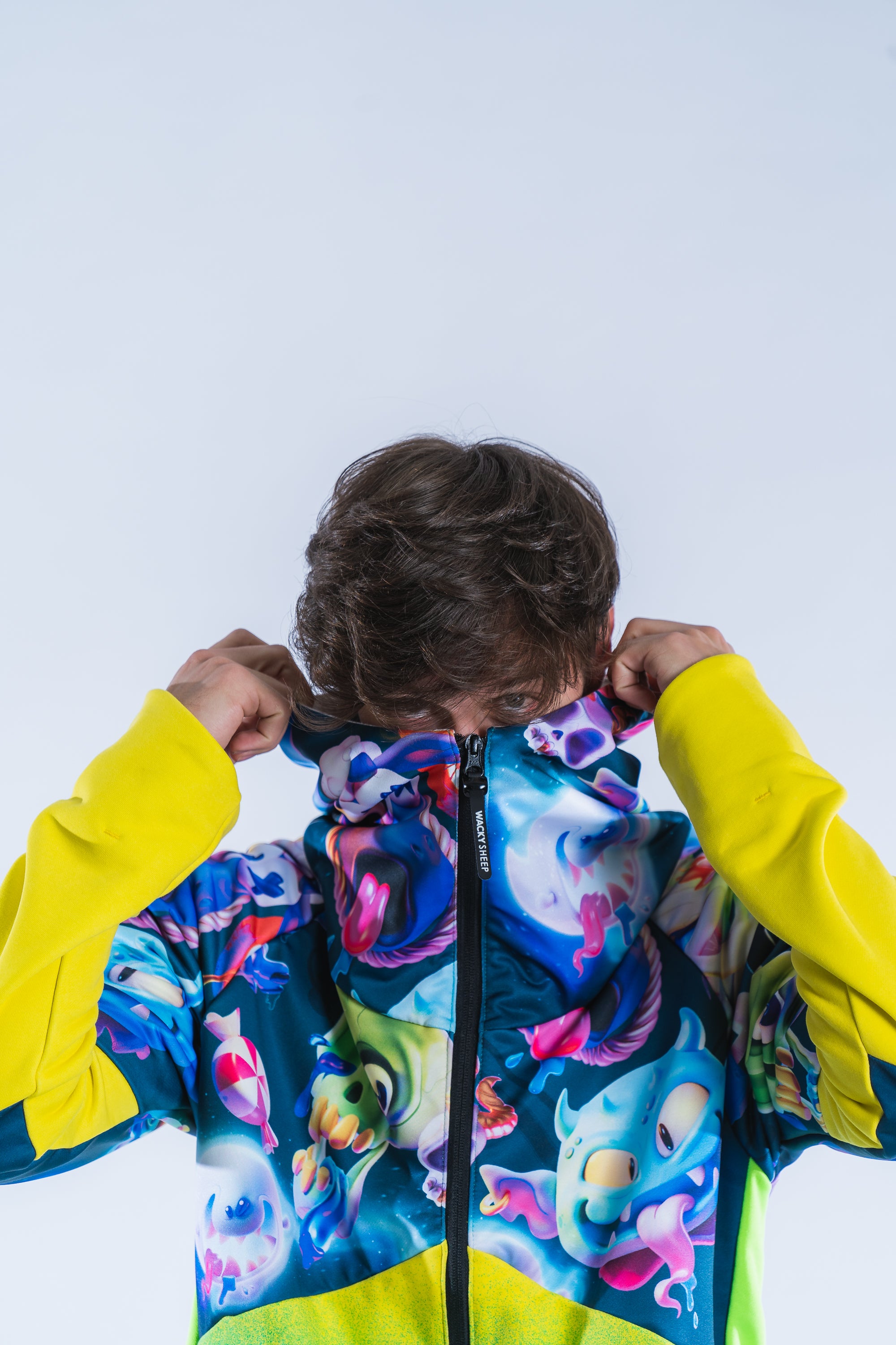 M's Ghost Yellow Zip Hoodie 22