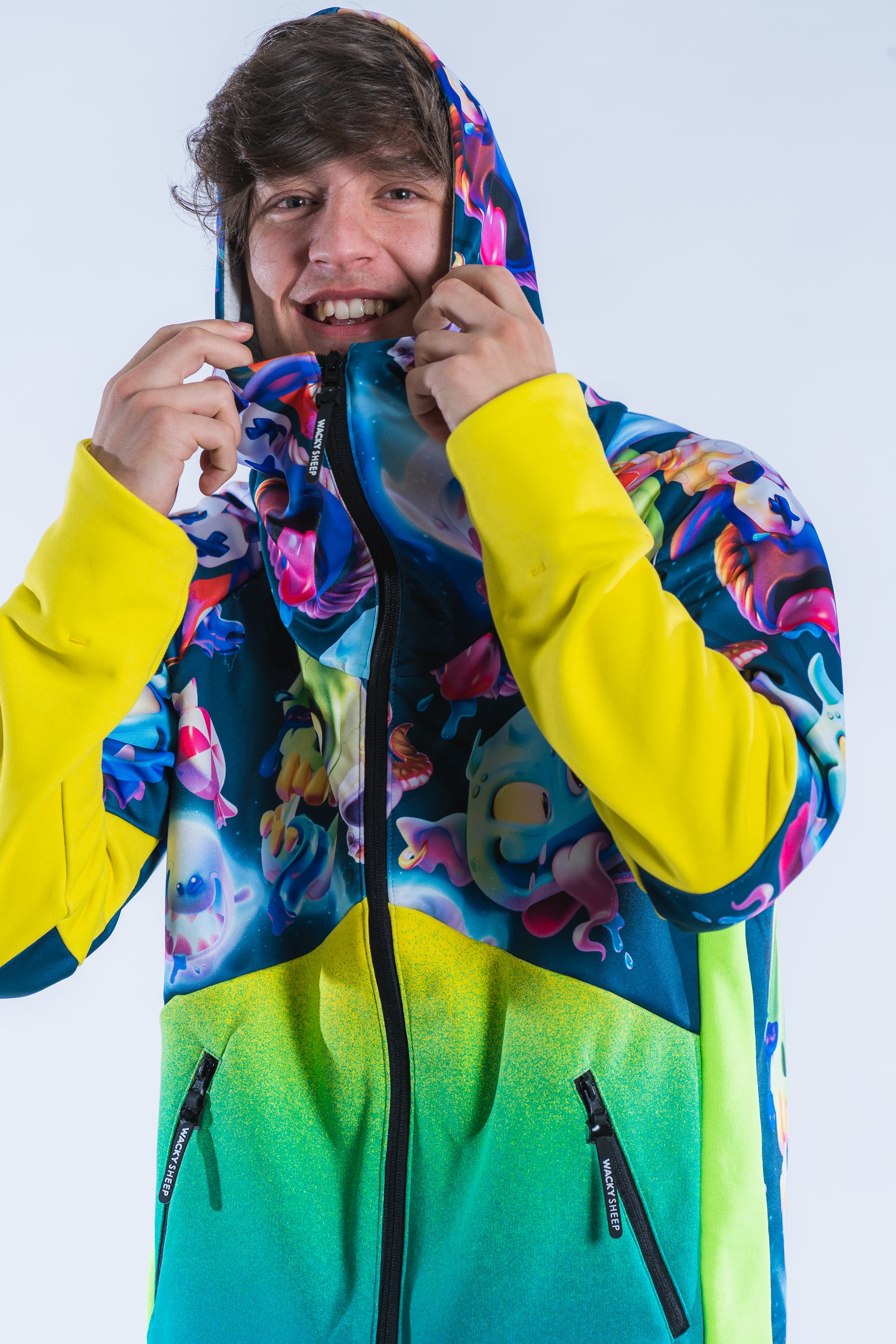 M's Ghost Yellow Zip Hoodie 22