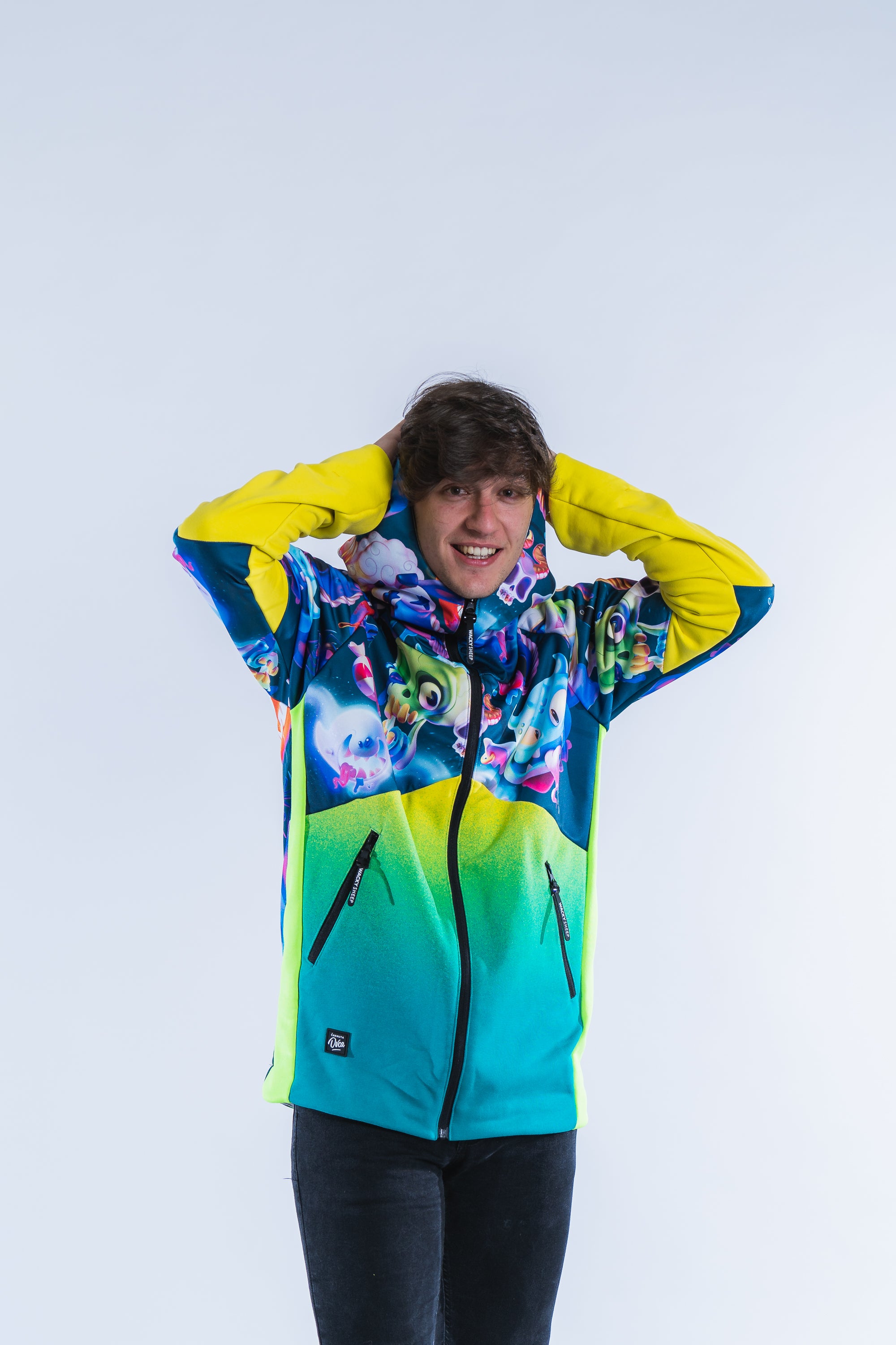 M's Ghost Yellow Zip Hoodie 22