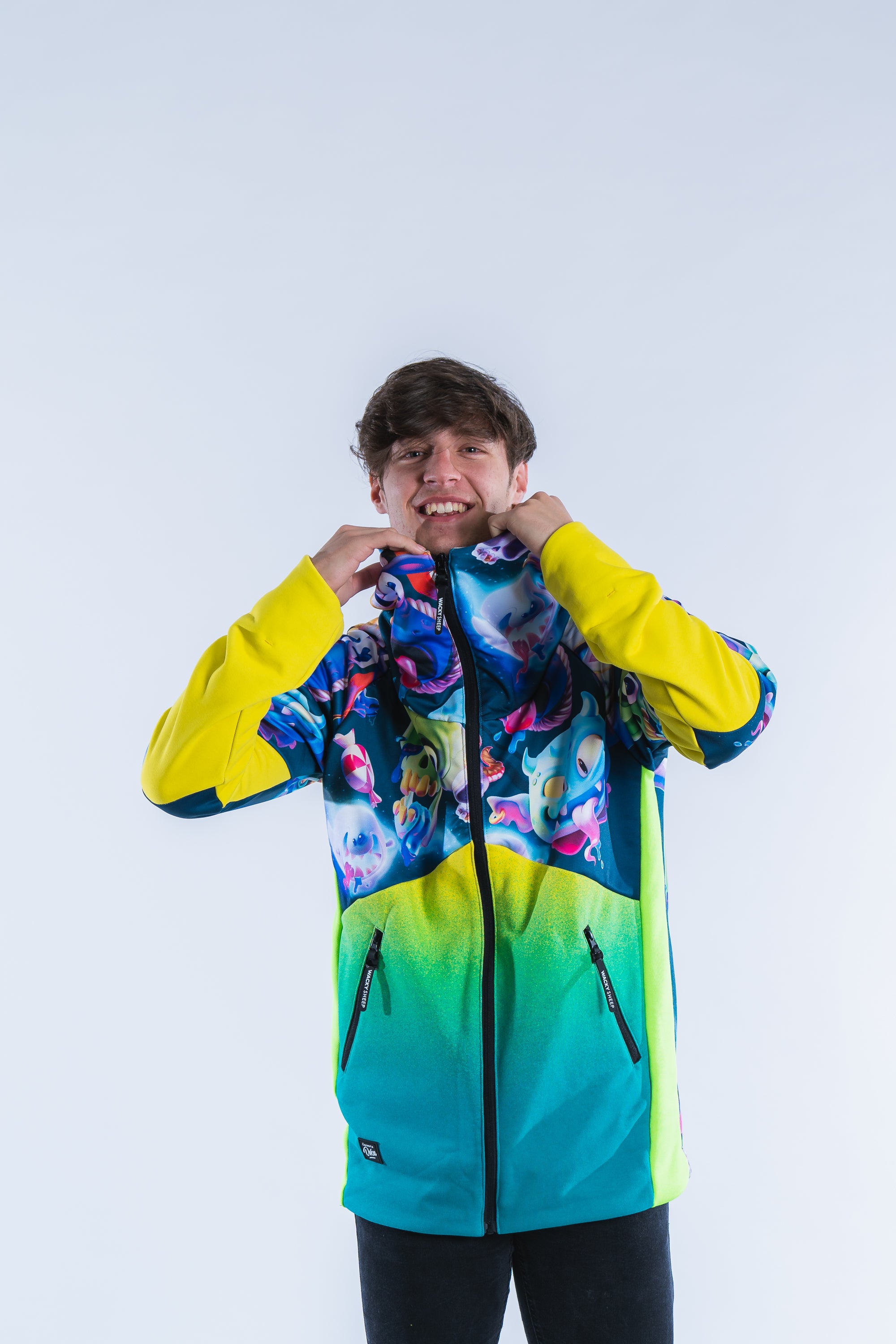 M's Ghost Yellow Zip Hoodie 22
