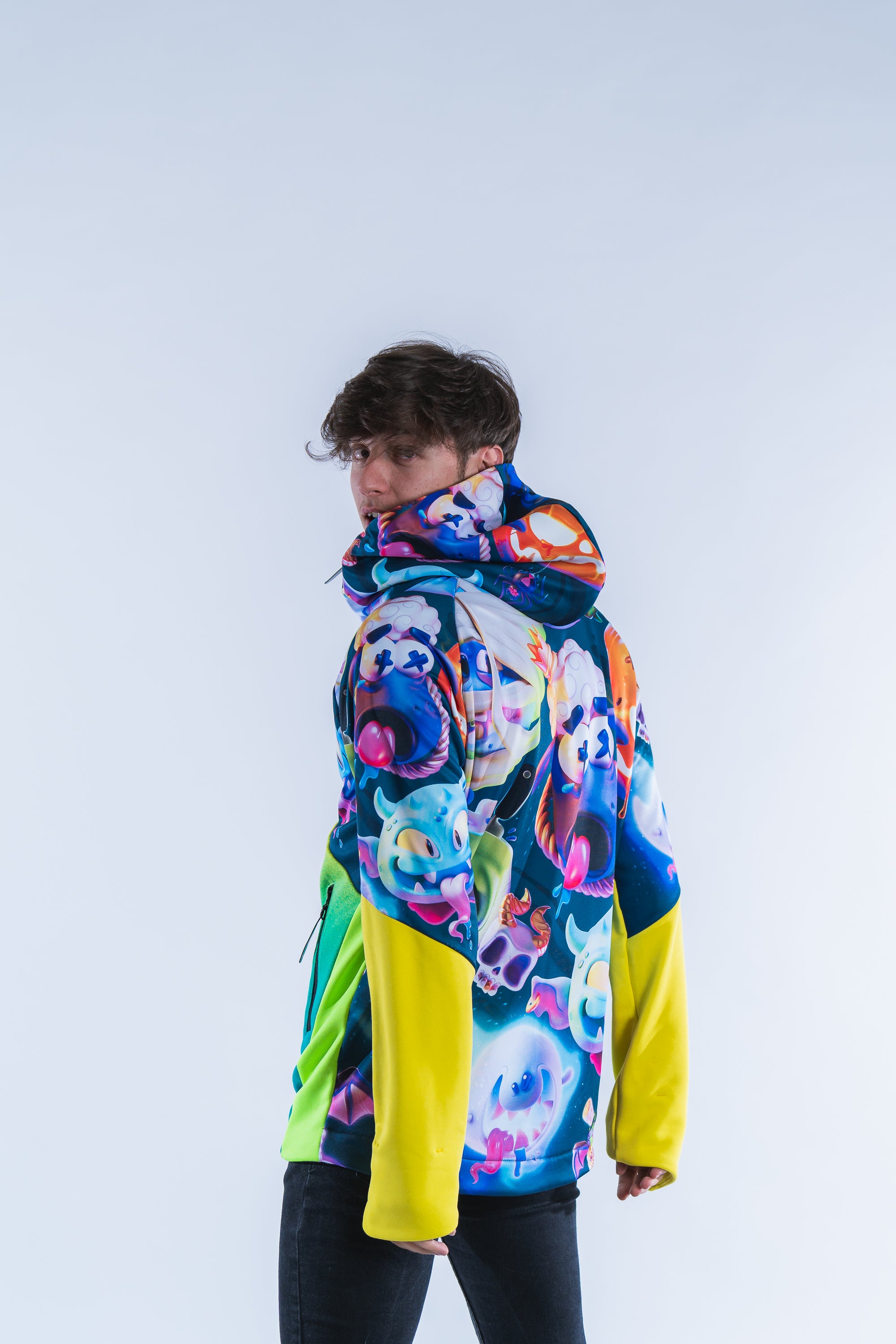M's Ghost Yellow Zip Hoodie 22