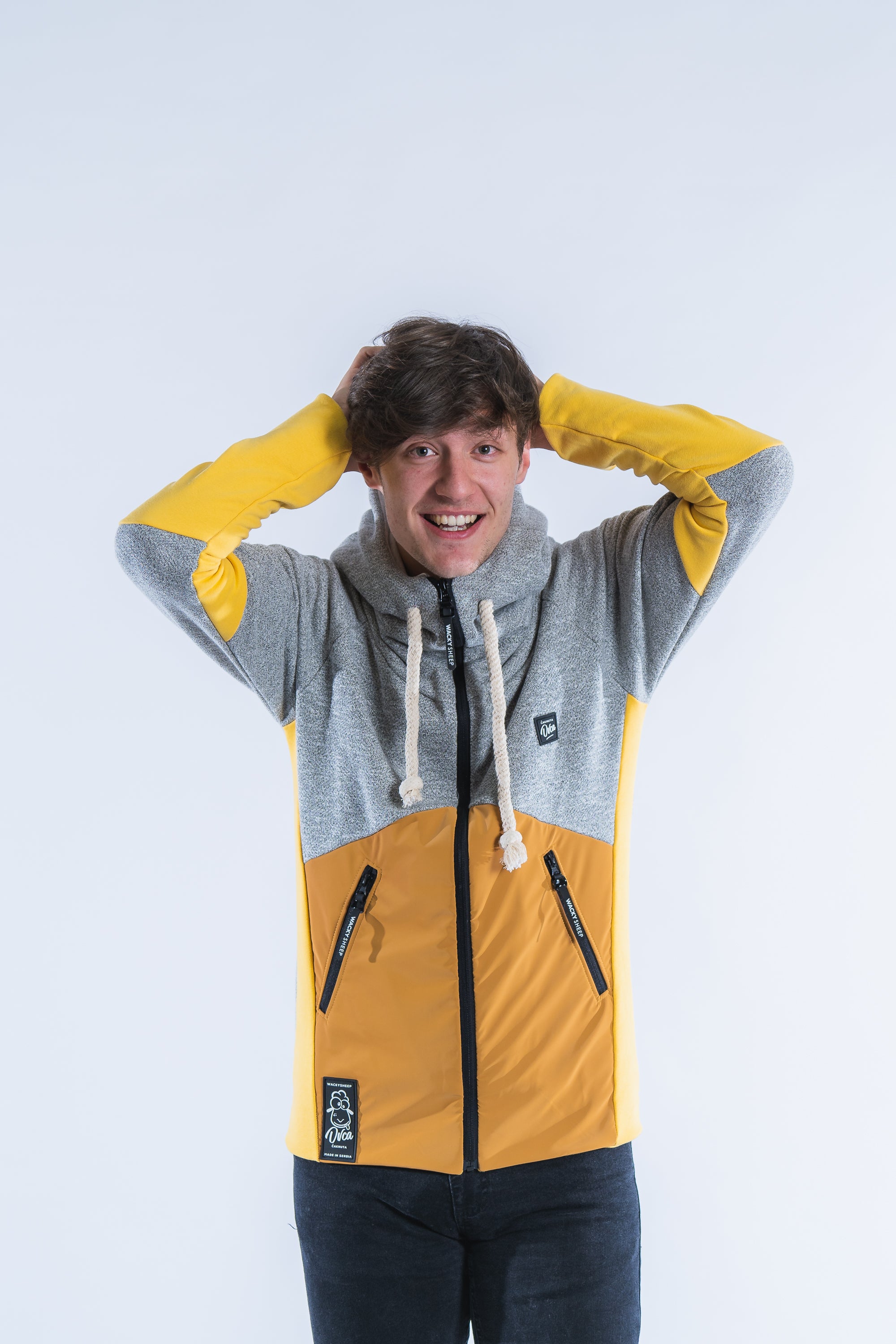 M's Classic Brown Zip Hoodie