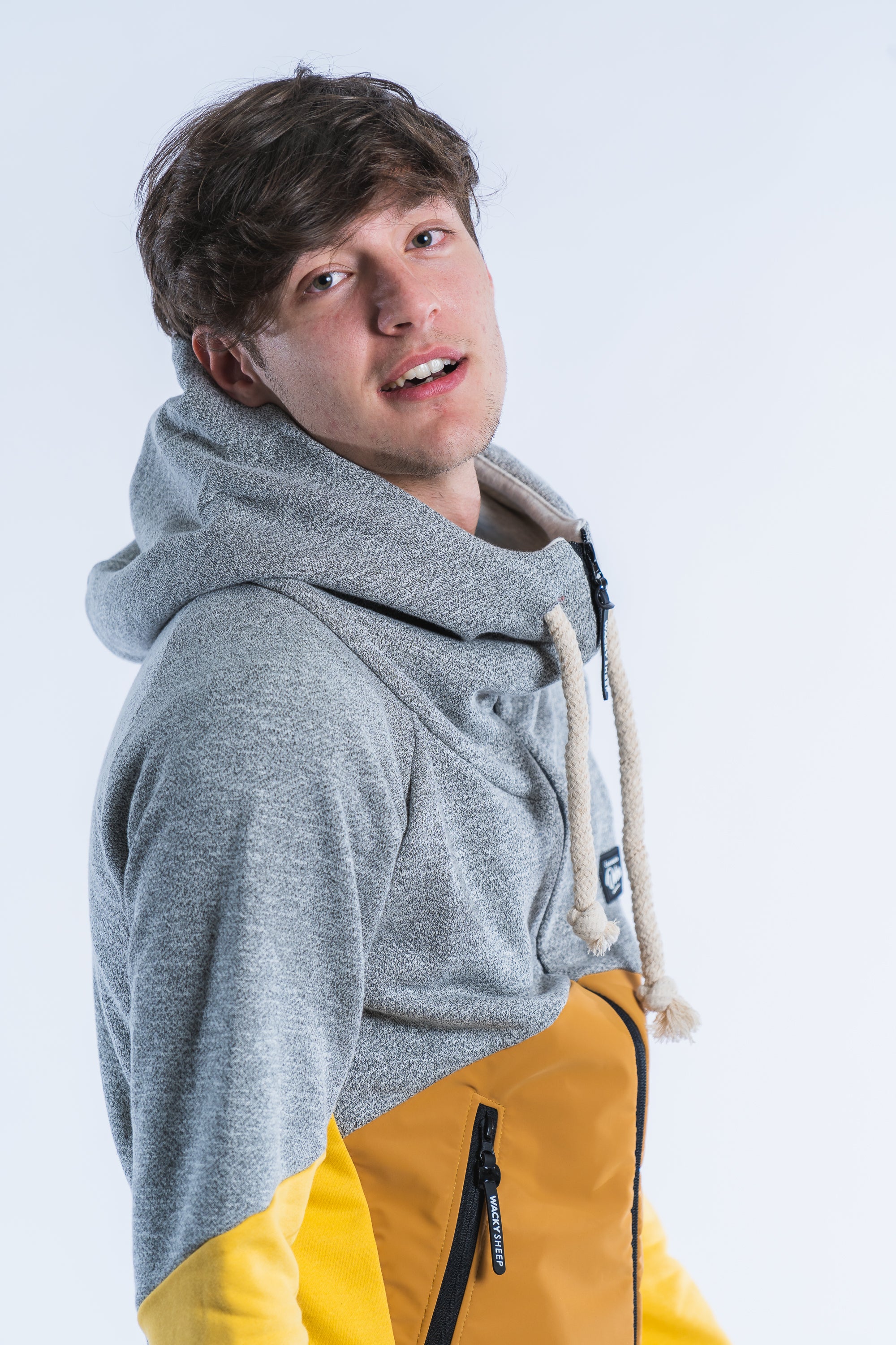 M's Classic Brown Zip Hoodie
