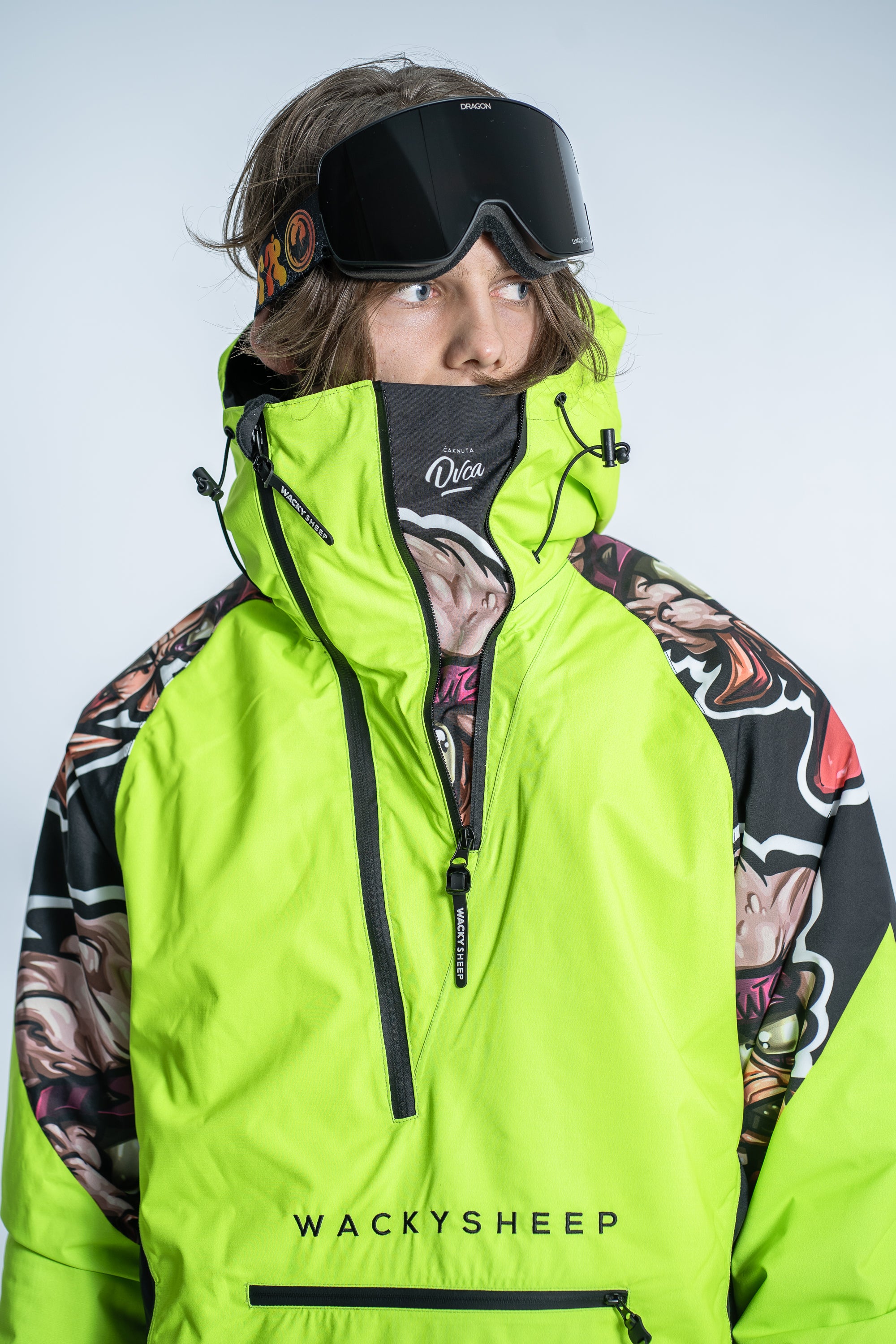 M's Pullover Neon Black Jacket